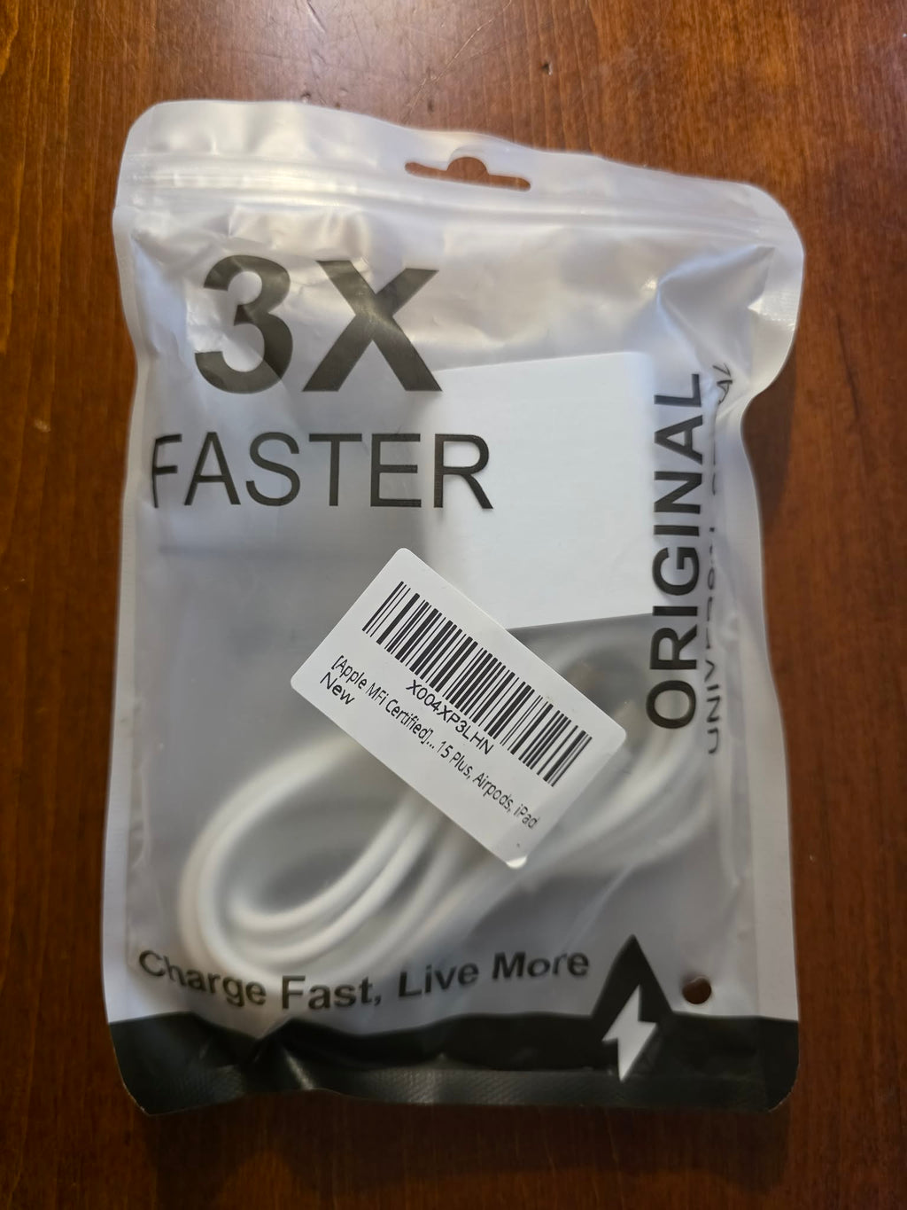 20W PD Fast Charger Kit with USB-C Cable - Compatible with iPhone 15, iPad, AirPods (White)