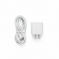20W PD Fast Charger Kit with USB-C Cable - Compatible with iPhone 15, iPad, AirPods (White)