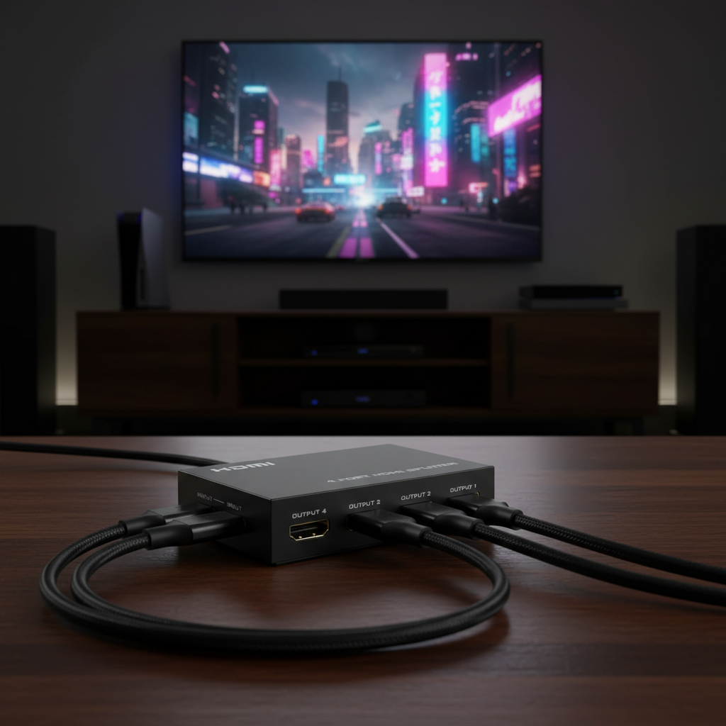 4-Port HDMI 1.4 Splitter