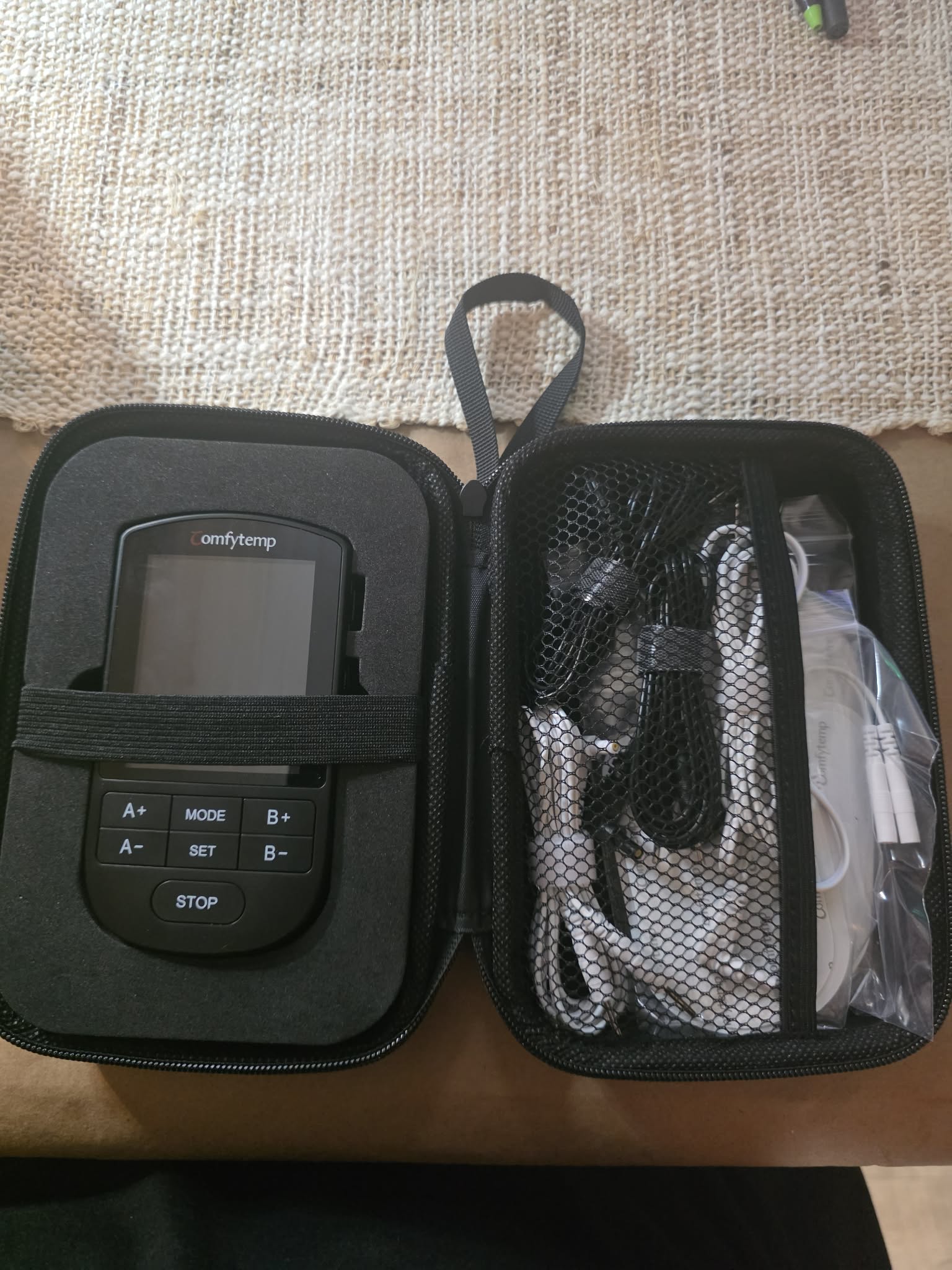 Comfytemp Dual Channel TENS & EMS Unit - Rechargeable Muscle Stimulator for Pain Relief