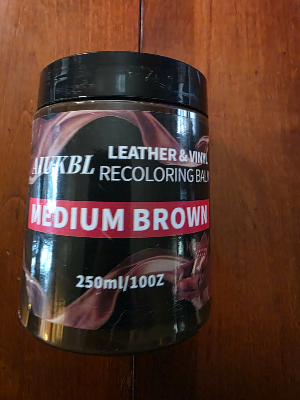 AIUKBL Leather & Vinyl Recoloring Balm (Medium Brown)