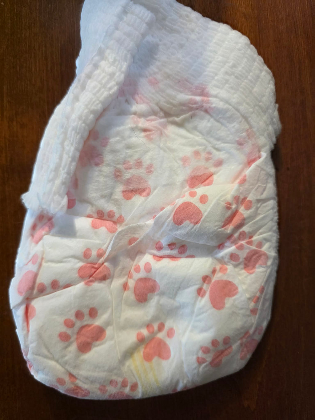 Amareview Disposable Female Dog Diapers - XL, White with Pink Polka Dots (30 Count)