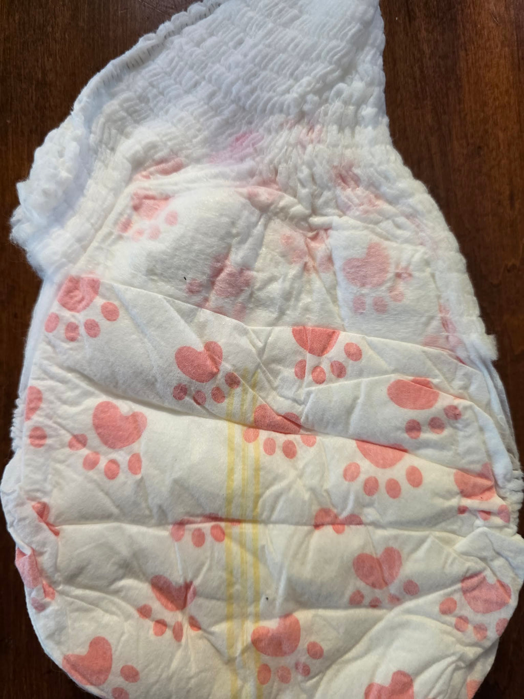 Amareview Disposable Female Dog Diapers - XL, White with Pink Polka Dots (30 Count)