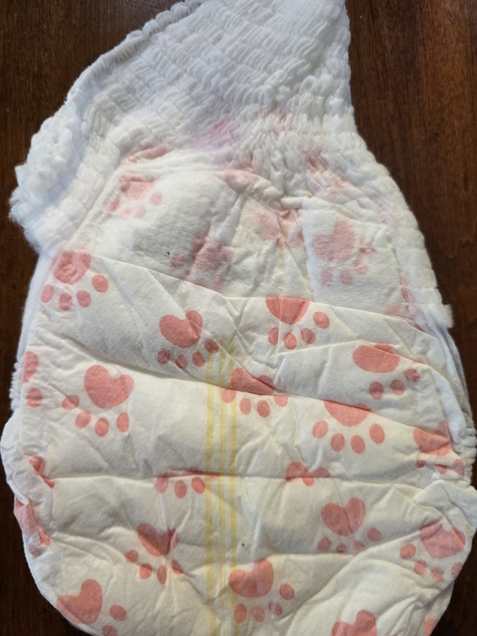 Amareview Disposable Female Dog Diapers - XL, White with Pink Polka Dots (30 Count)