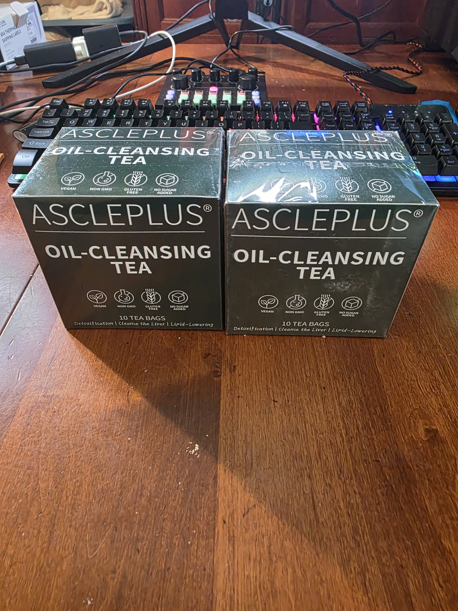 AsclePlus Oil-Cleansing Tea – Vegan, Kosher, Gluten-Free Herbal Detox Tea