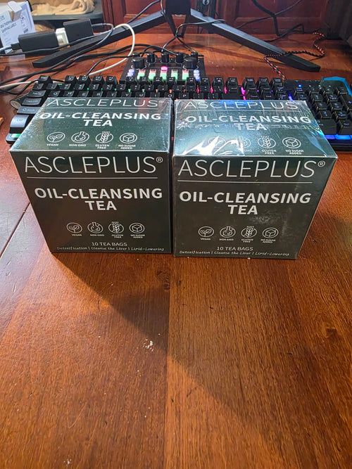 AsclePlus Oil-Cleansing Tea – Vegan, Kosher, Gluten-Free Herbal Detox Tea