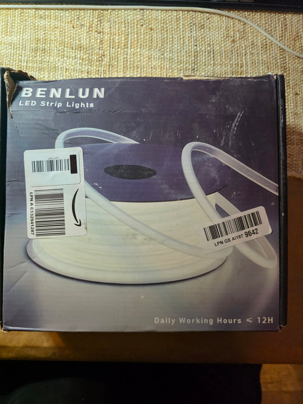 BENLUN Flexible Neon LED Strip Lights - Cuttable Rope Light Spool