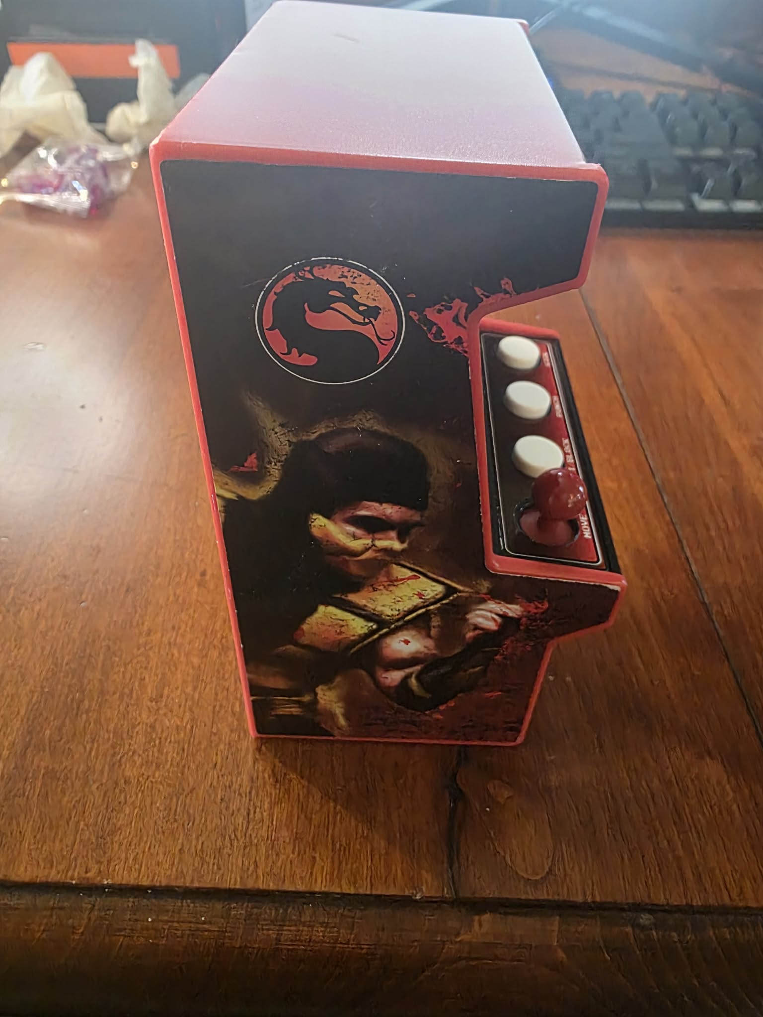 Basic Fun Mortal Kombat Mini Arcade Game – Classic Retro Handheld Playable Cabinet