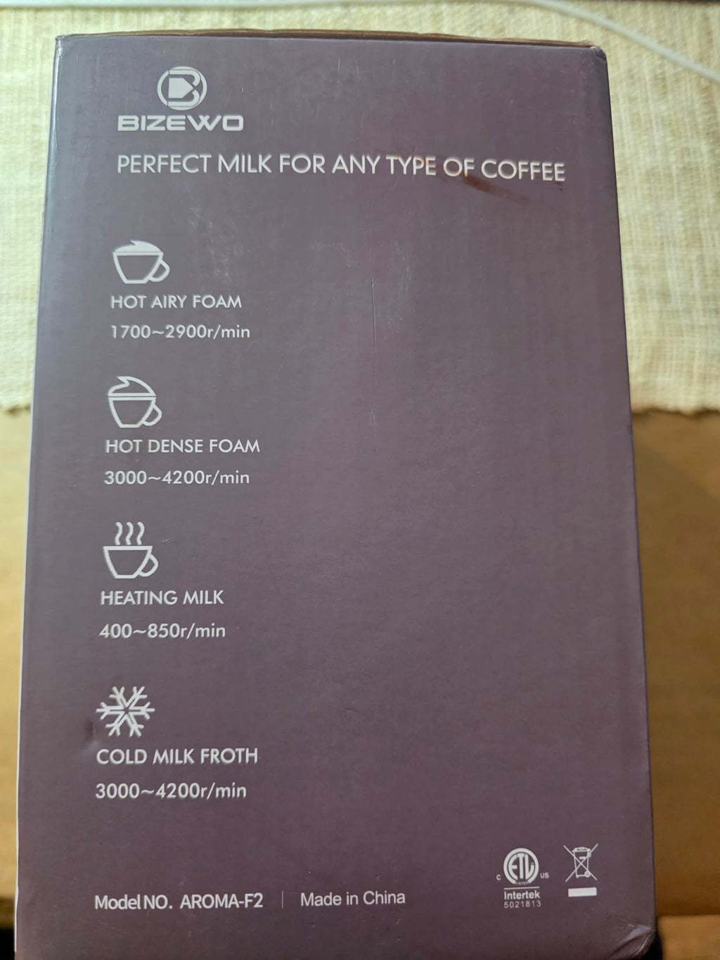 Bizewo AROMA-F2 Milk Frother