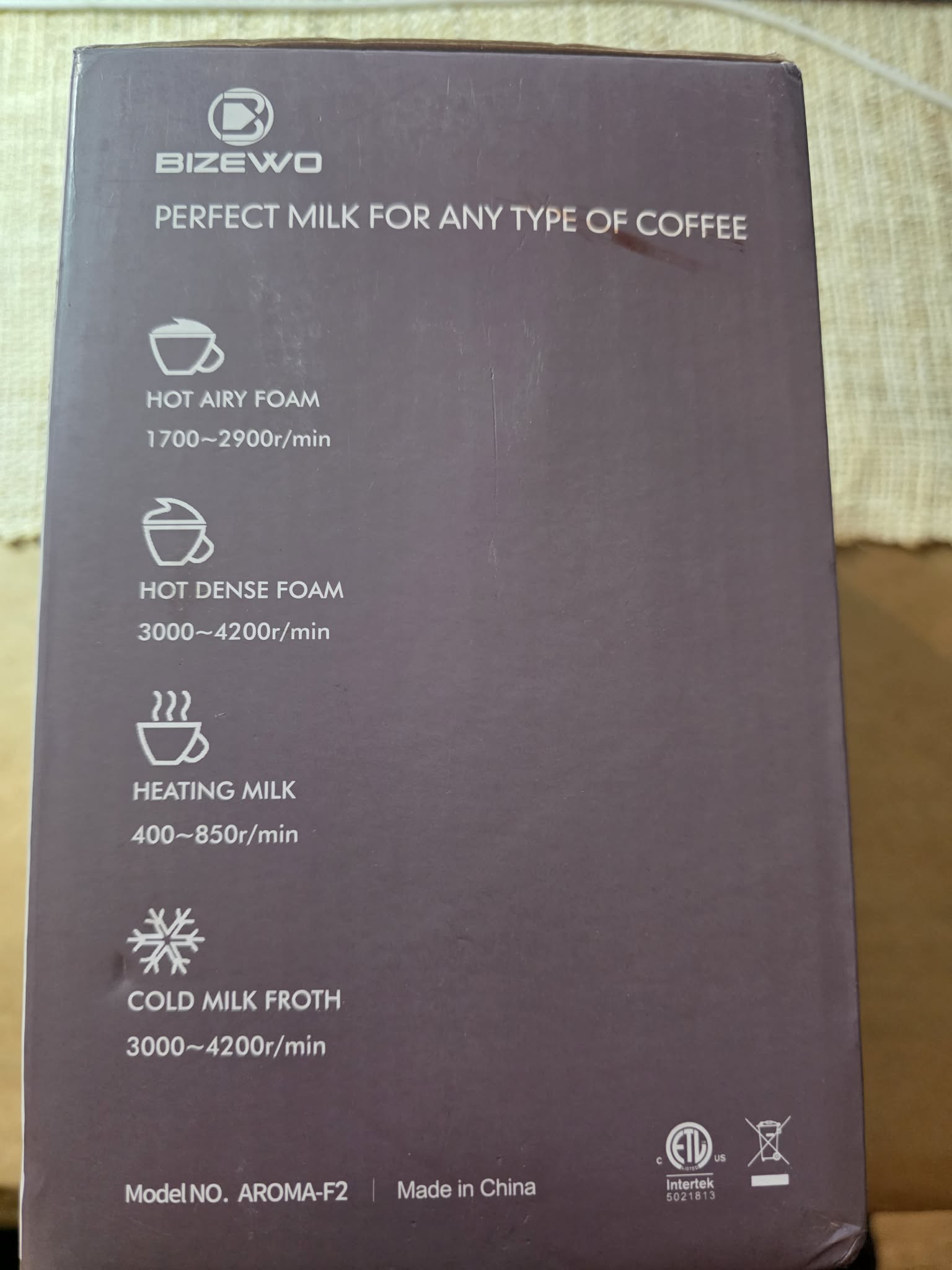 Bizewo AROMA-F2 Milk Frother