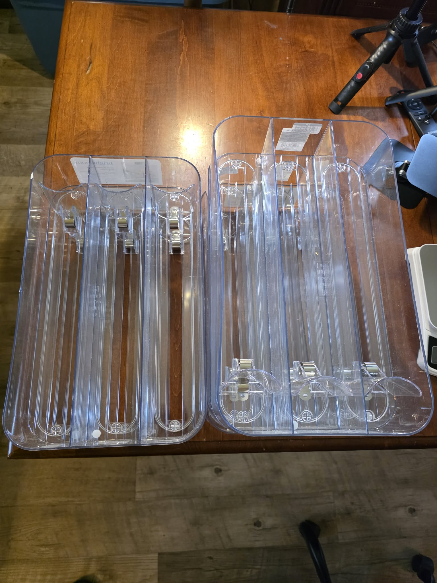Brightroom Clear Drink Pusher Fridge Organizer