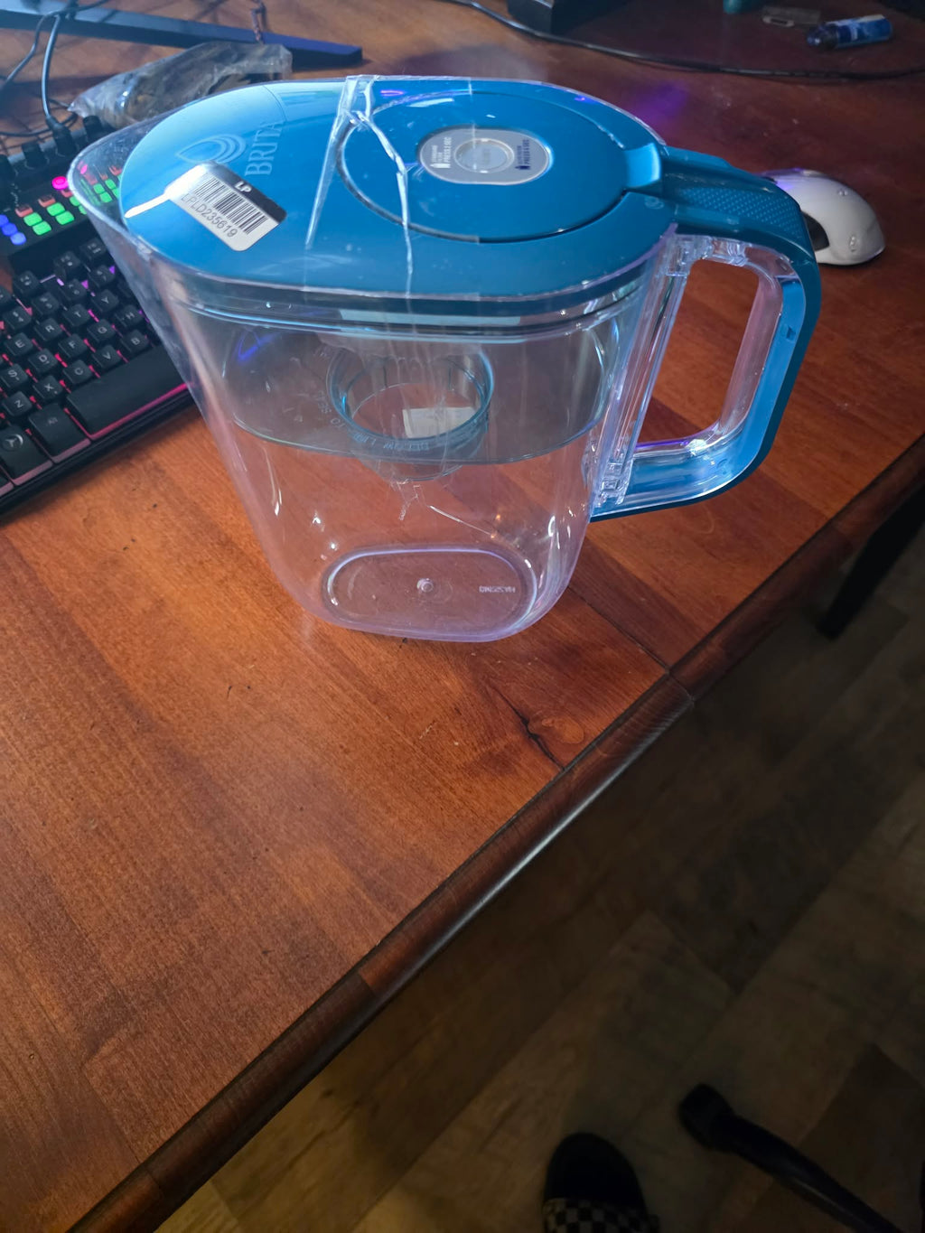 Brita Everyday Water Filter Pitcher with Smart Filter Indicator – Teal Blue