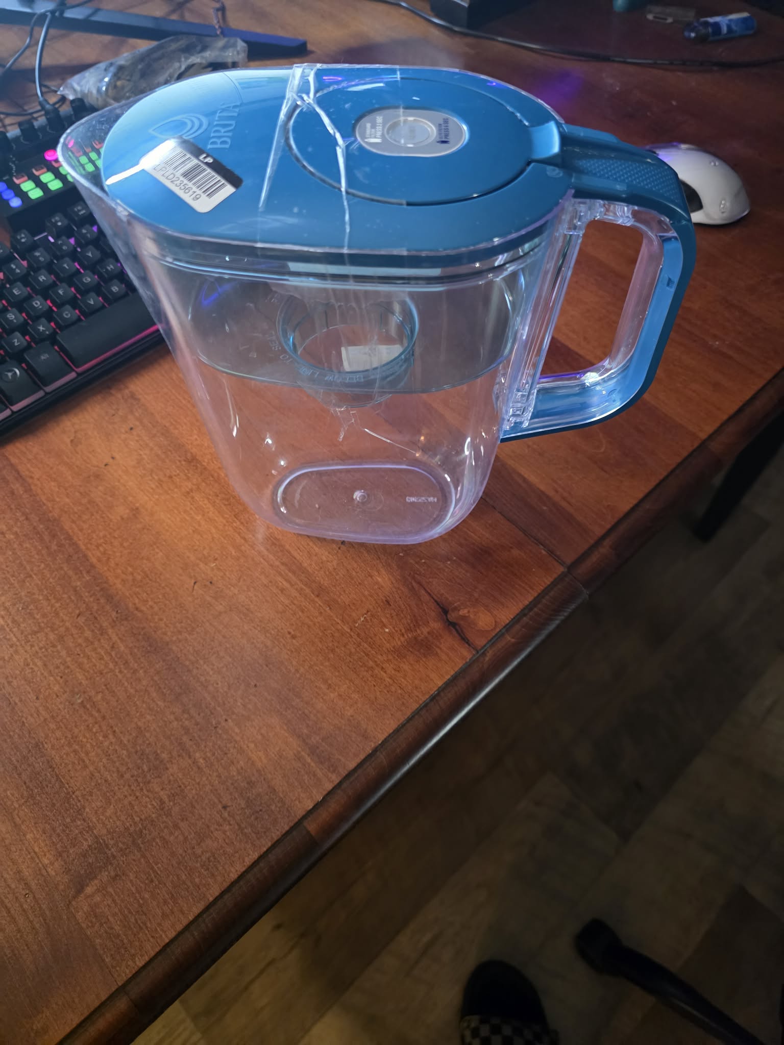 Brita Everyday Water Filter Pitcher with Smart Filter Indicator – Teal Blue