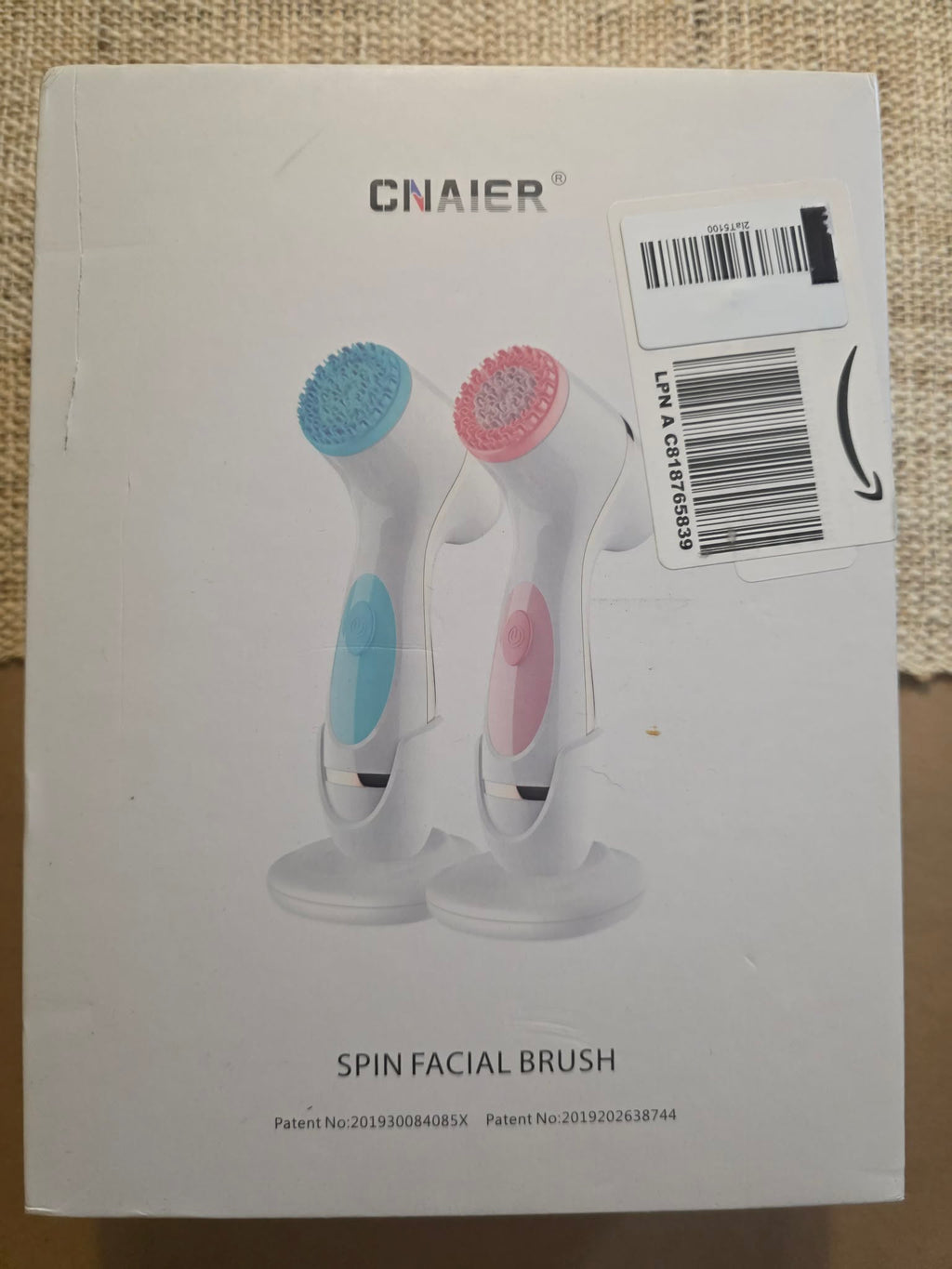 CNAIER 3-in-1 Spin Facial Brush & Exfoliator Set