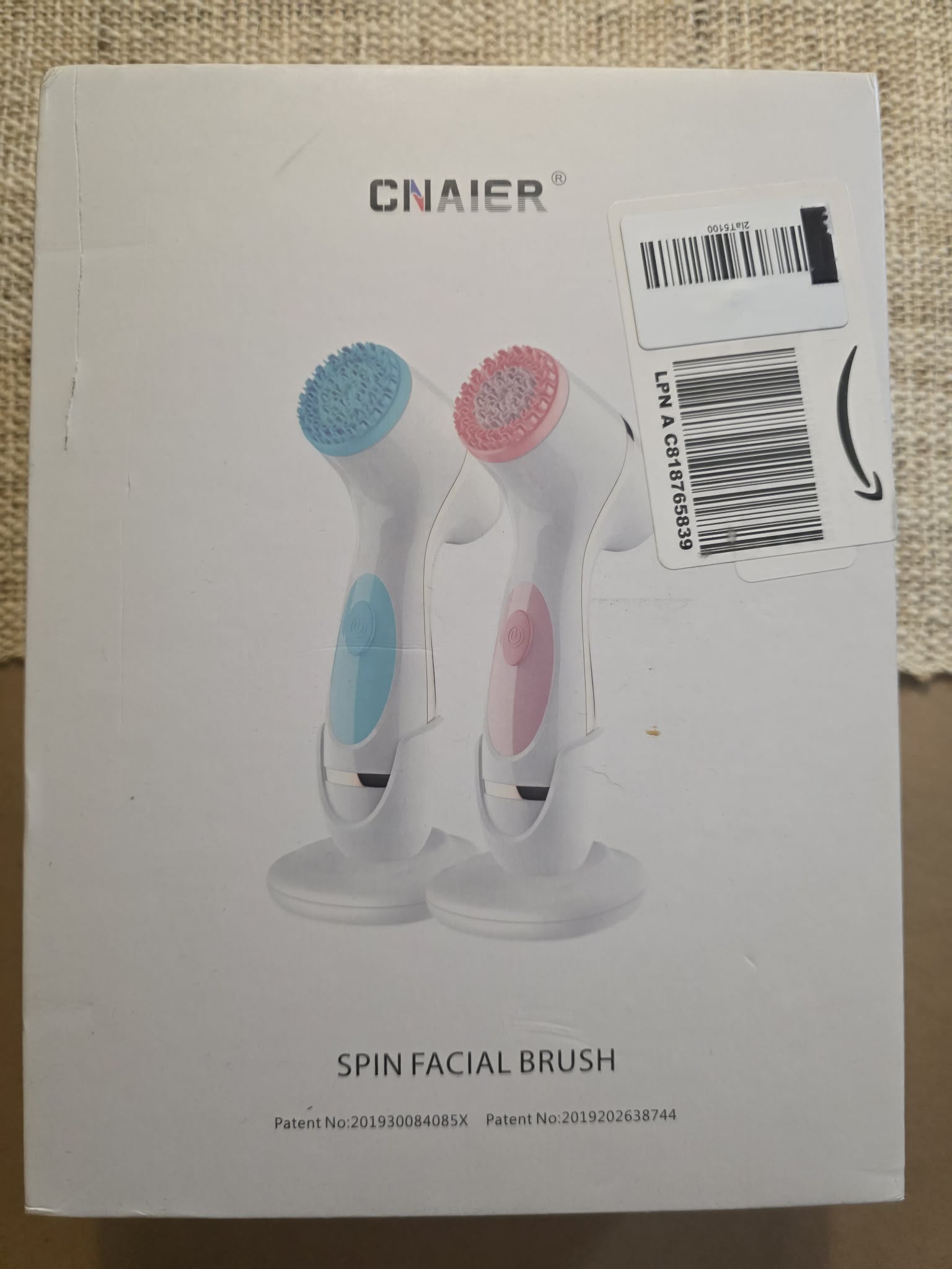 CNAIER 3-in-1 Spin Facial Brush & Exfoliator Set
