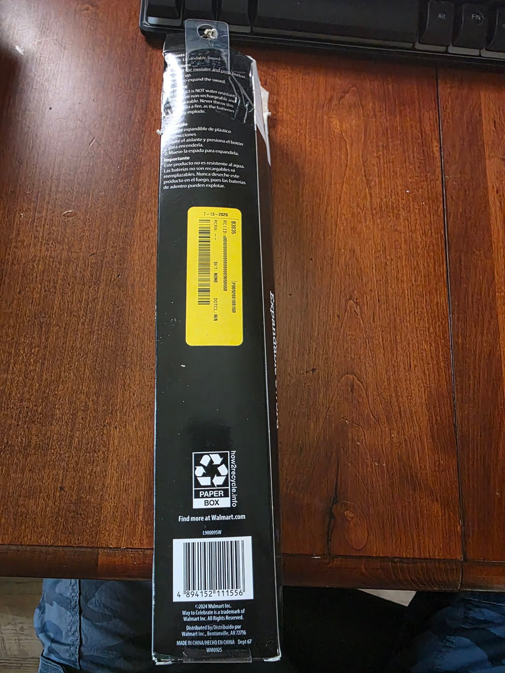 Celebrate! Light-Up Expandable Sword (1 Piece)