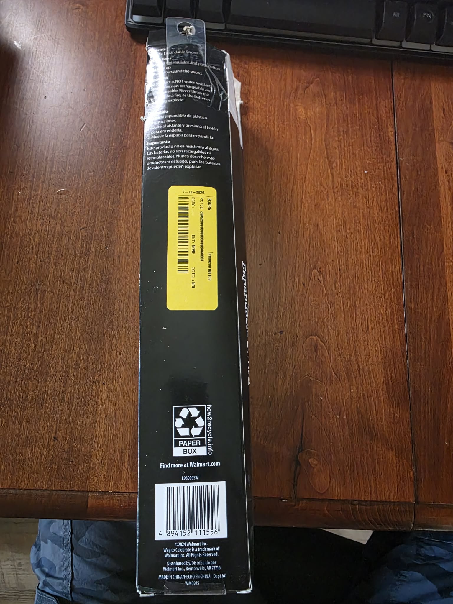 Celebrate! Light-Up Expandable Sword (1 Piece)