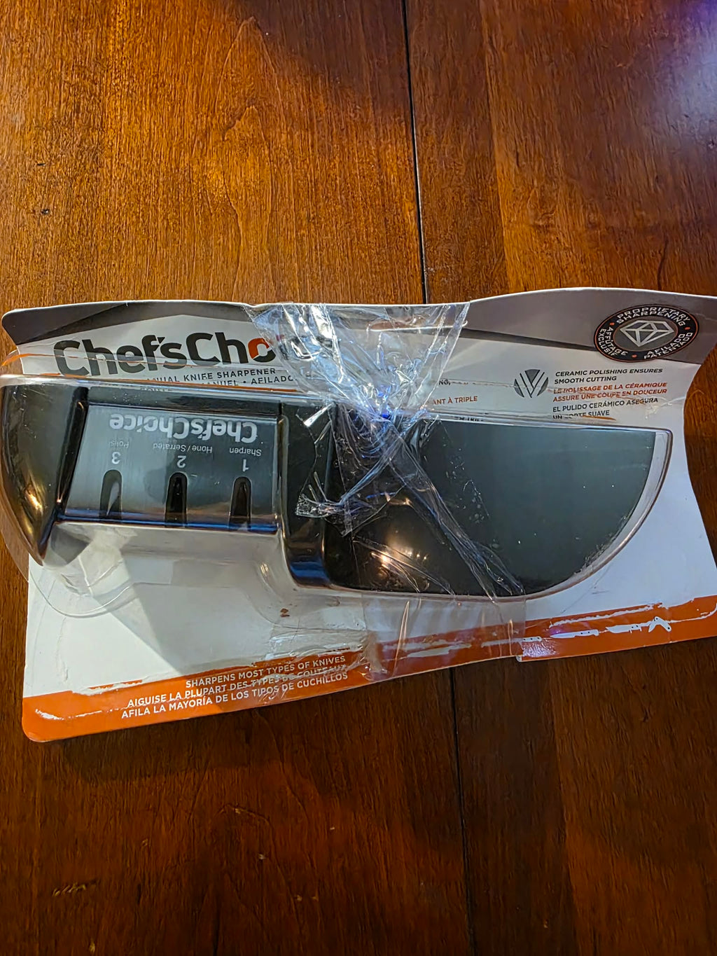 Chef'sChoice 4360 Manual 3-Stage Knife Sharpener with Diamond Abrasives