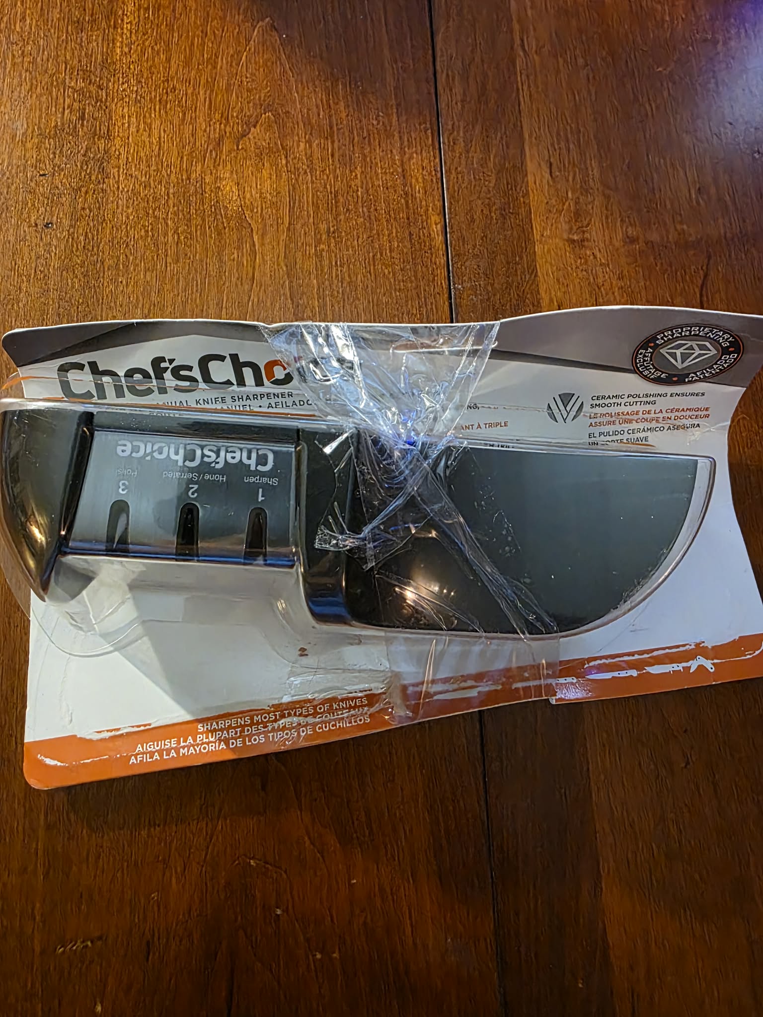 Chef'sChoice 4360 Manual 3-Stage Knife Sharpener with Diamond Abrasives