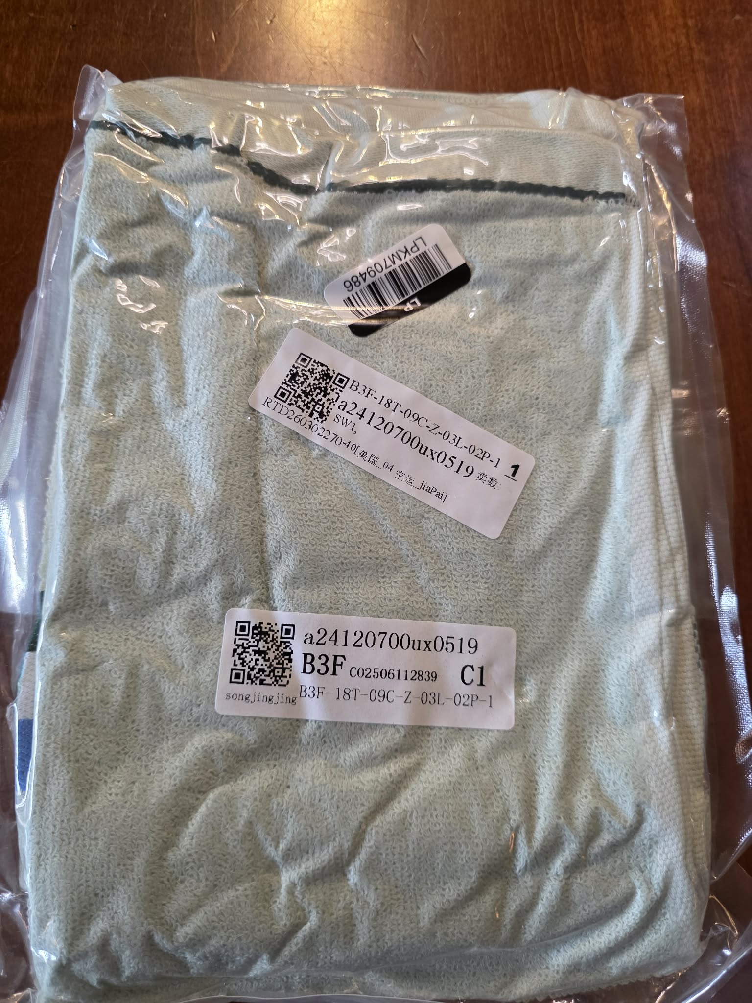 XBER White Terry Hand Towels with Colorful Checkerboard Border - Blue, Teal & Green (13"x29", Set of 2)