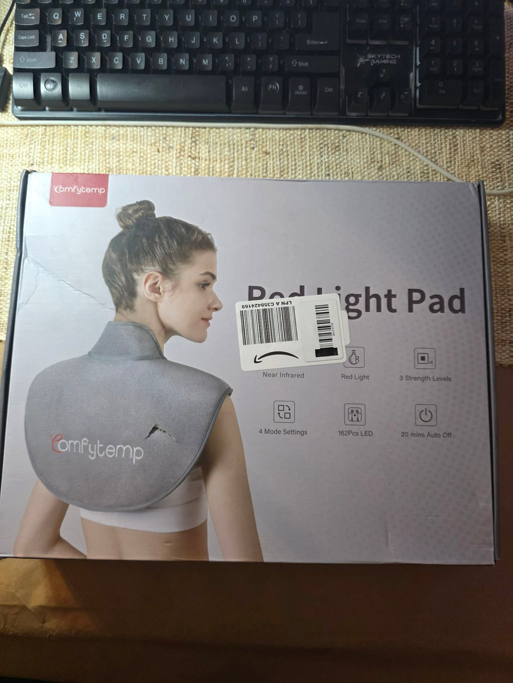 Comfytemp Red Light Therapy Pad for Neck and Shoulders (Model: KF005)