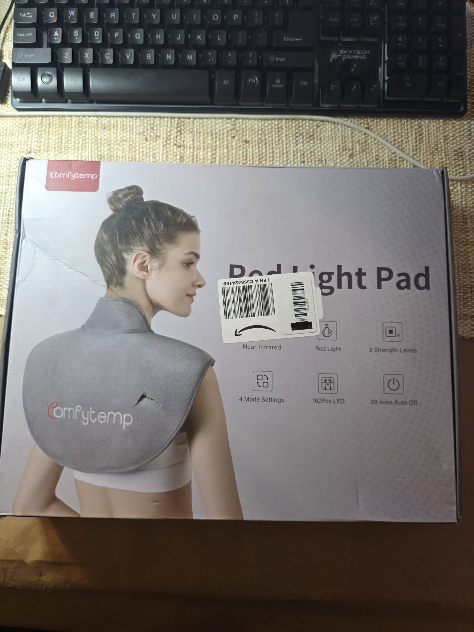 Comfytemp Red Light Therapy Pad for Neck and Shoulders (Model: KF005)