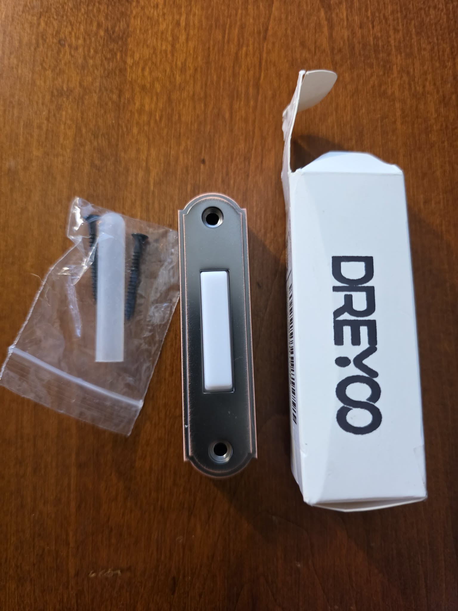 Dreyoo Metal Lighted Doorbell Button (Bronze)