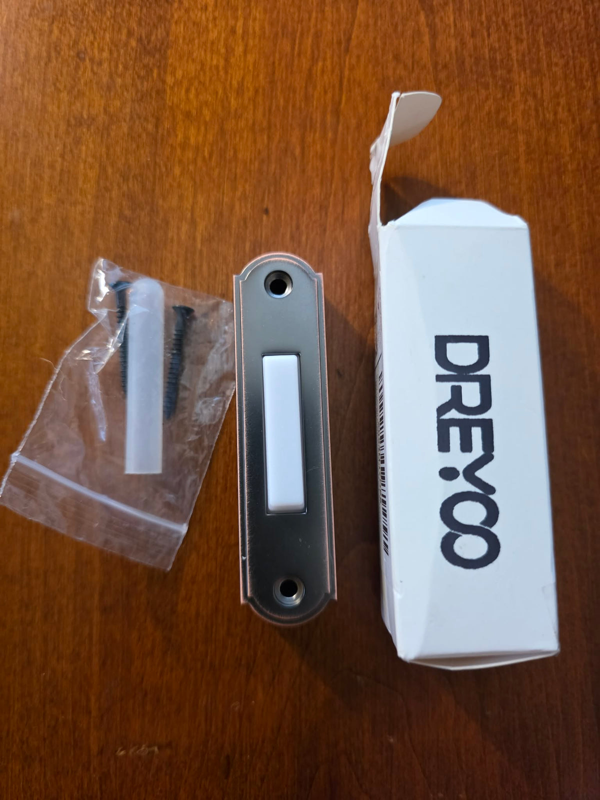 Dreyoo Metal Lighted Doorbell Button (Bronze)