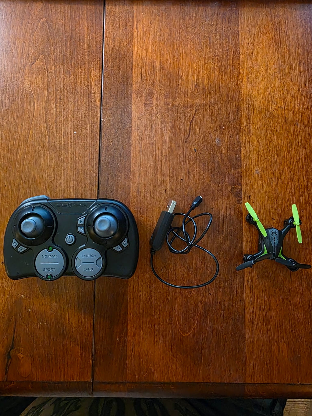 Drone Bundle: RC Helicopter-Style Drone + Remote Controller (2-Piece Set)