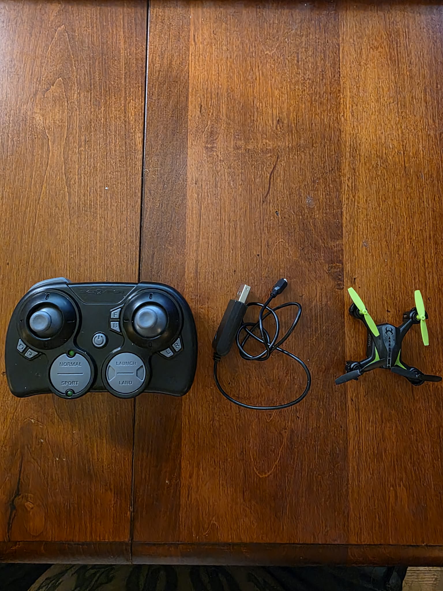 Drone Bundle: RC Helicopter-Style Drone + Remote Controller (2-Piece Set)