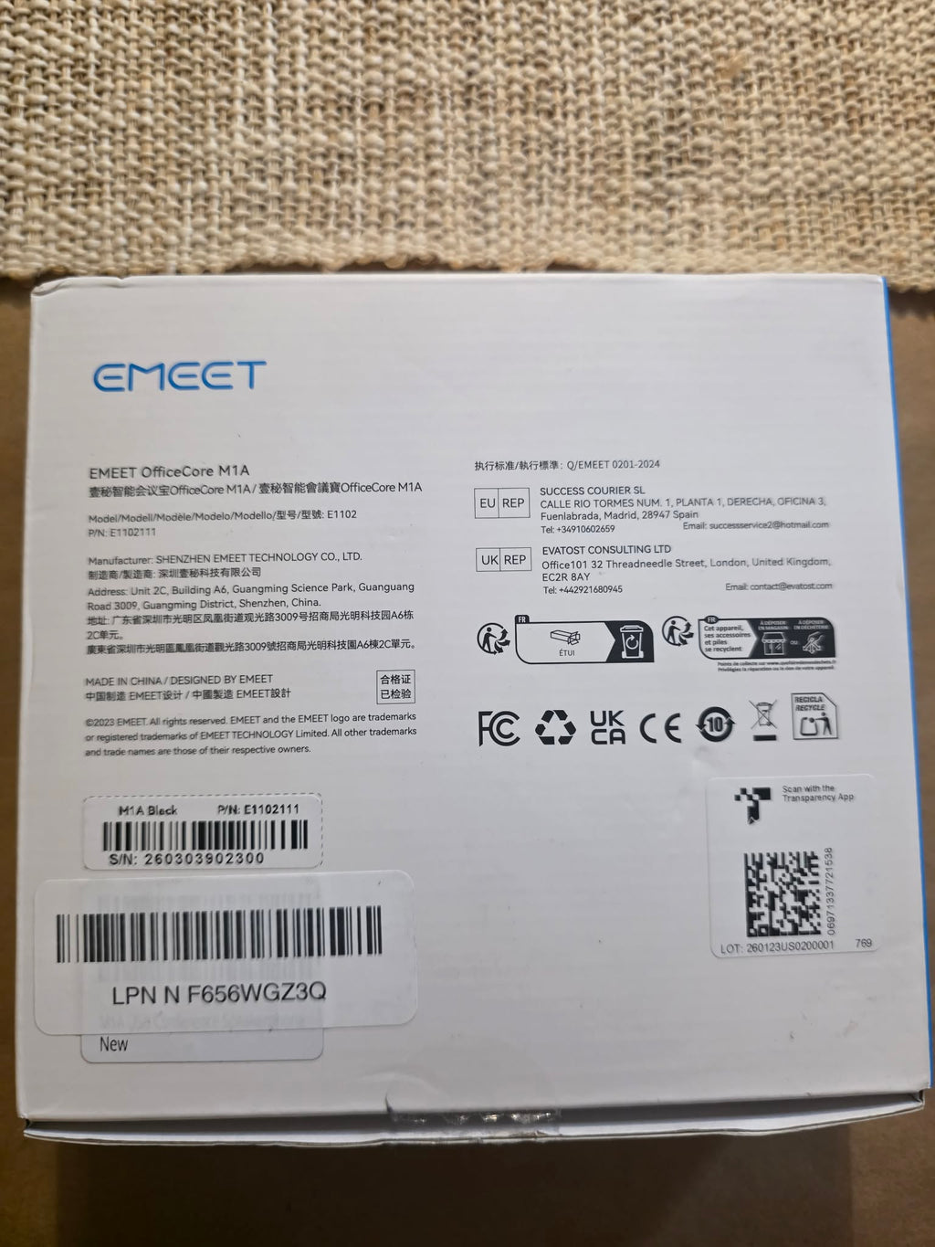 EMEET OfficeCore M1A USB Conference Speakerphone (Zoom Certified)