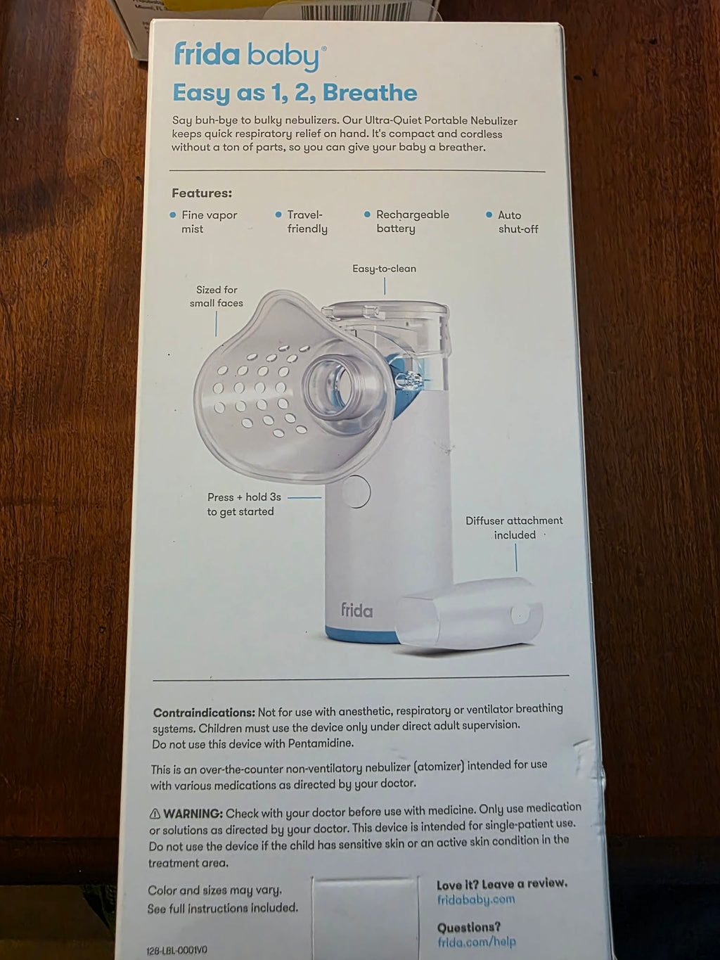 Frida Baby Ultra-Quiet Portable Nebulizer
