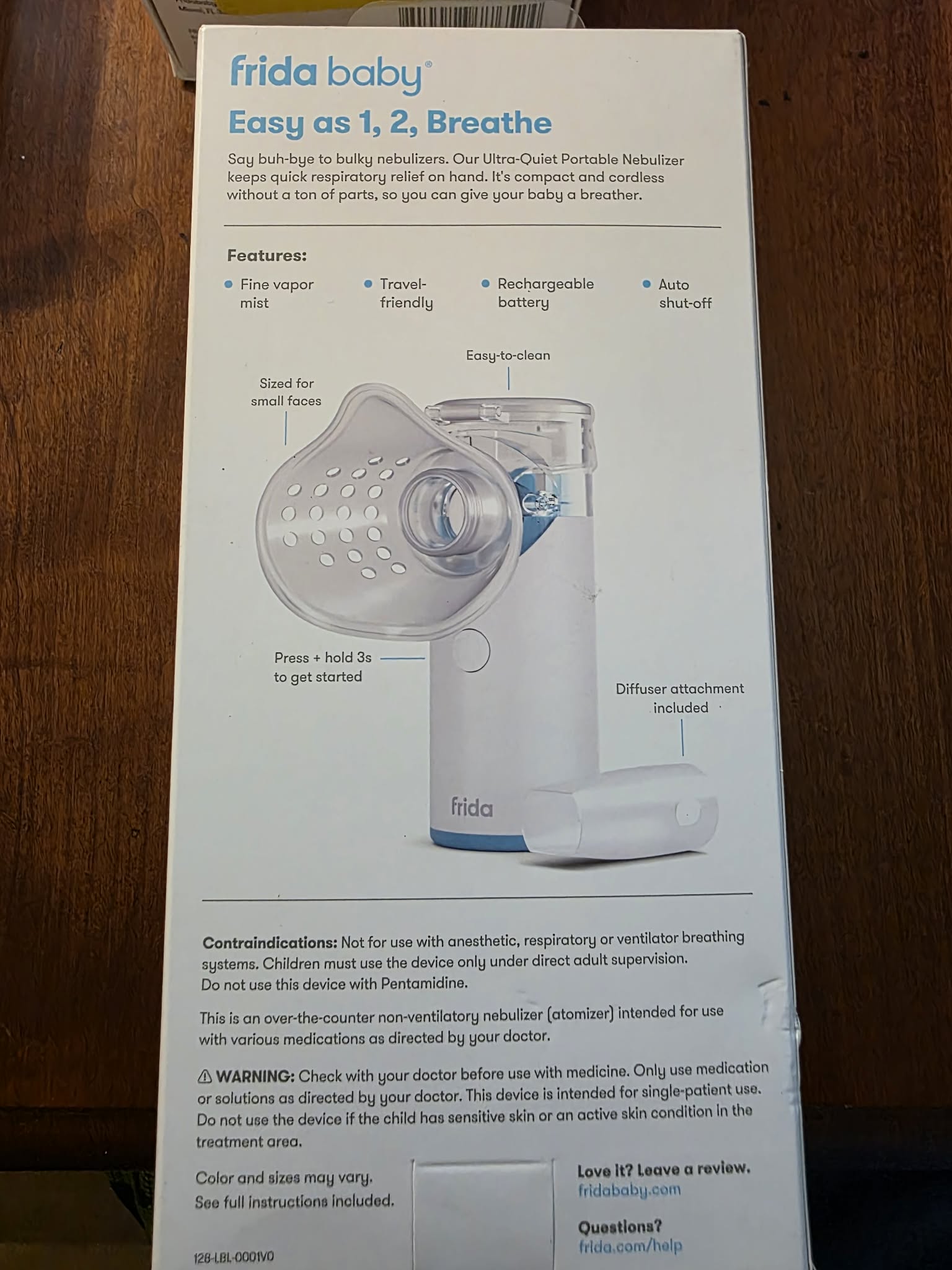 Frida Baby Ultra-Quiet Portable Nebulizer
