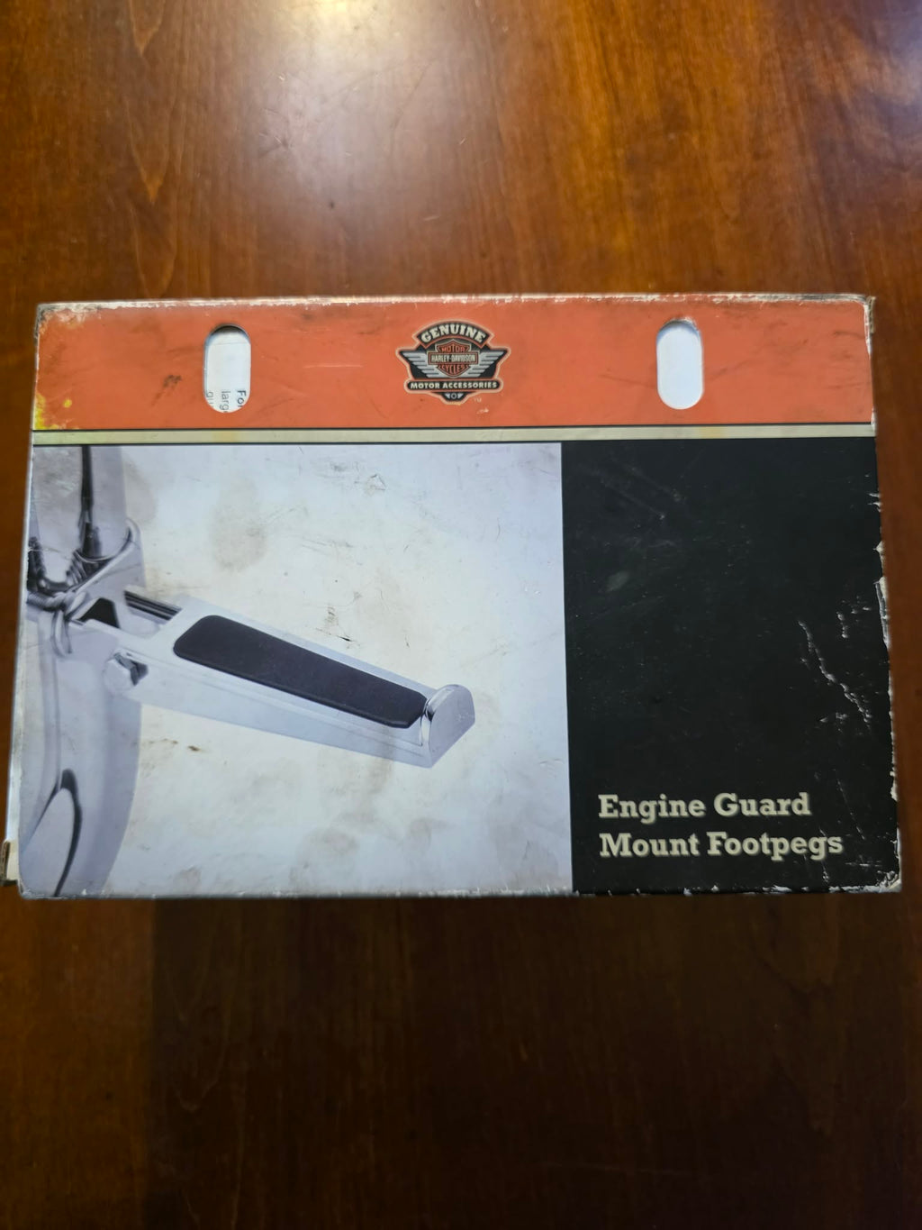 Genuine Harley-Davidson Engine Guard Mount Footpegs - Chrome, Multi-Fit (Part #49144-86, Pair)