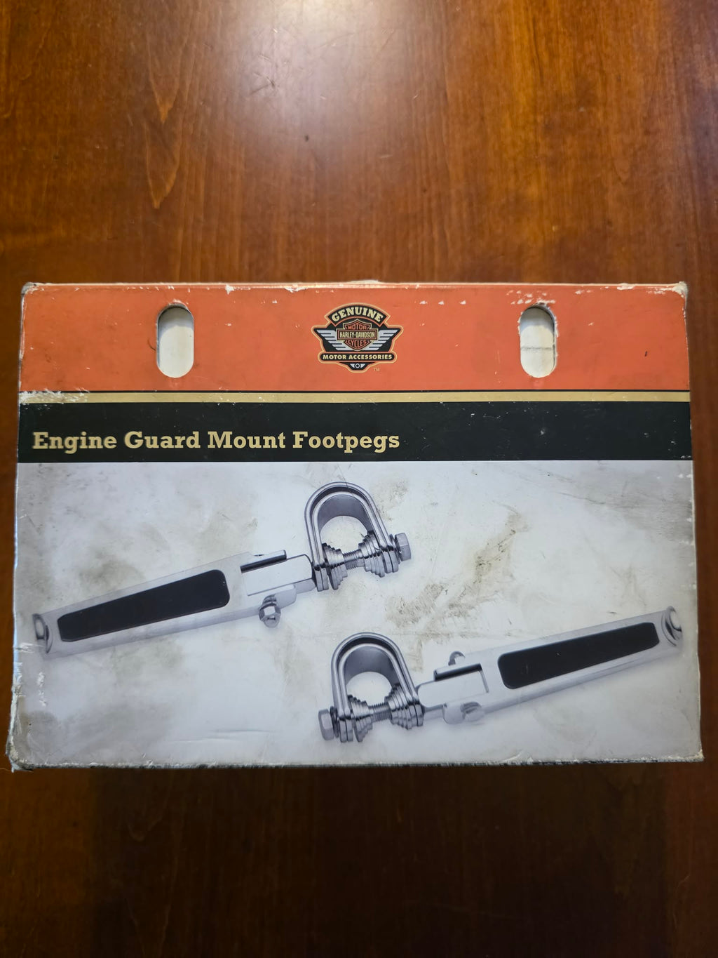 Genuine Harley-Davidson Engine Guard Mount Footpegs - Chrome, Multi-Fit (Part #49144-86, Pair)