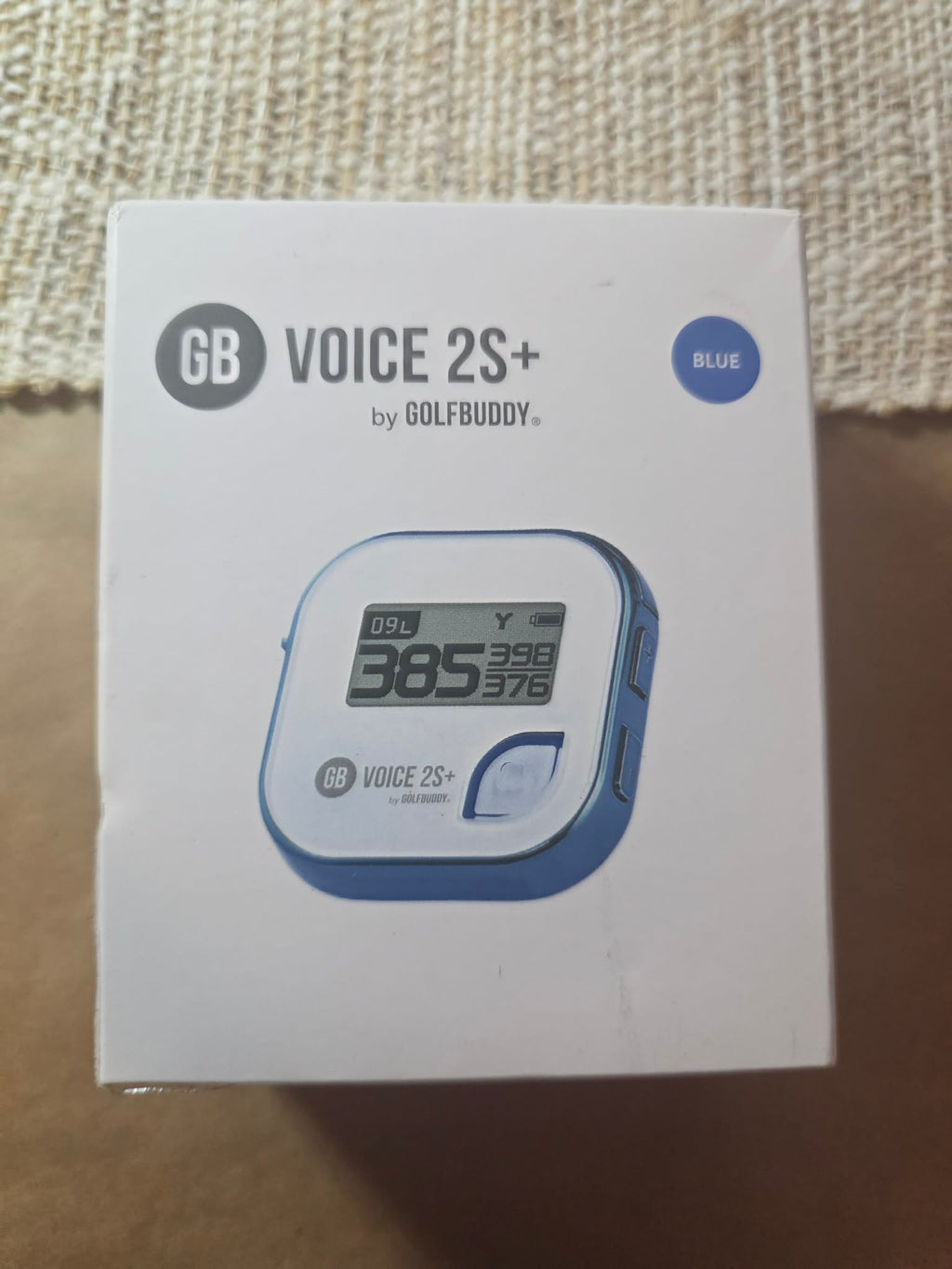 GolfBuddy GB Voice 2S+ Talking Golf GPS Rangefinder - Blue