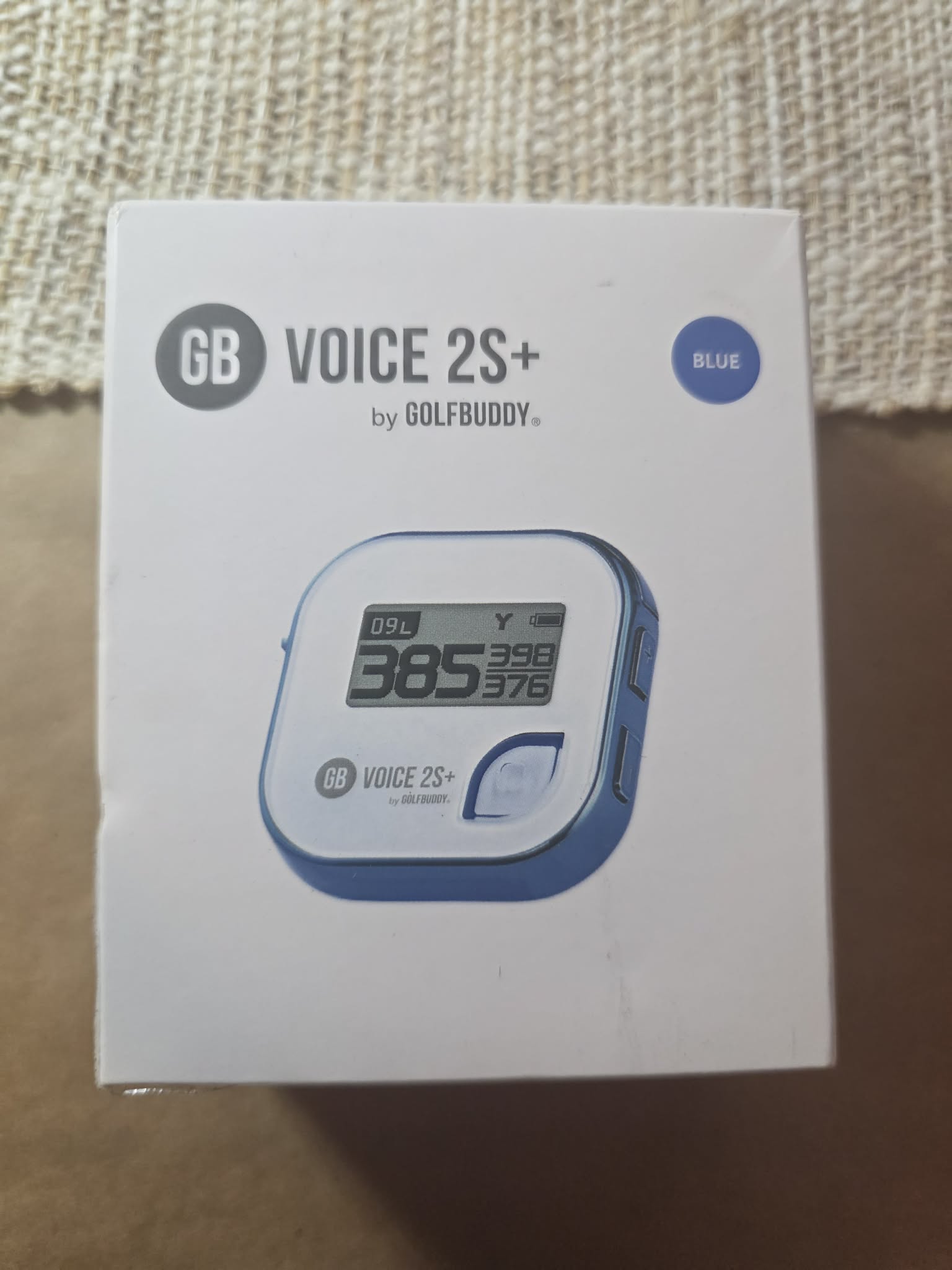 GolfBuddy GB Voice 2S+ Talking Golf GPS Rangefinder - Blue
