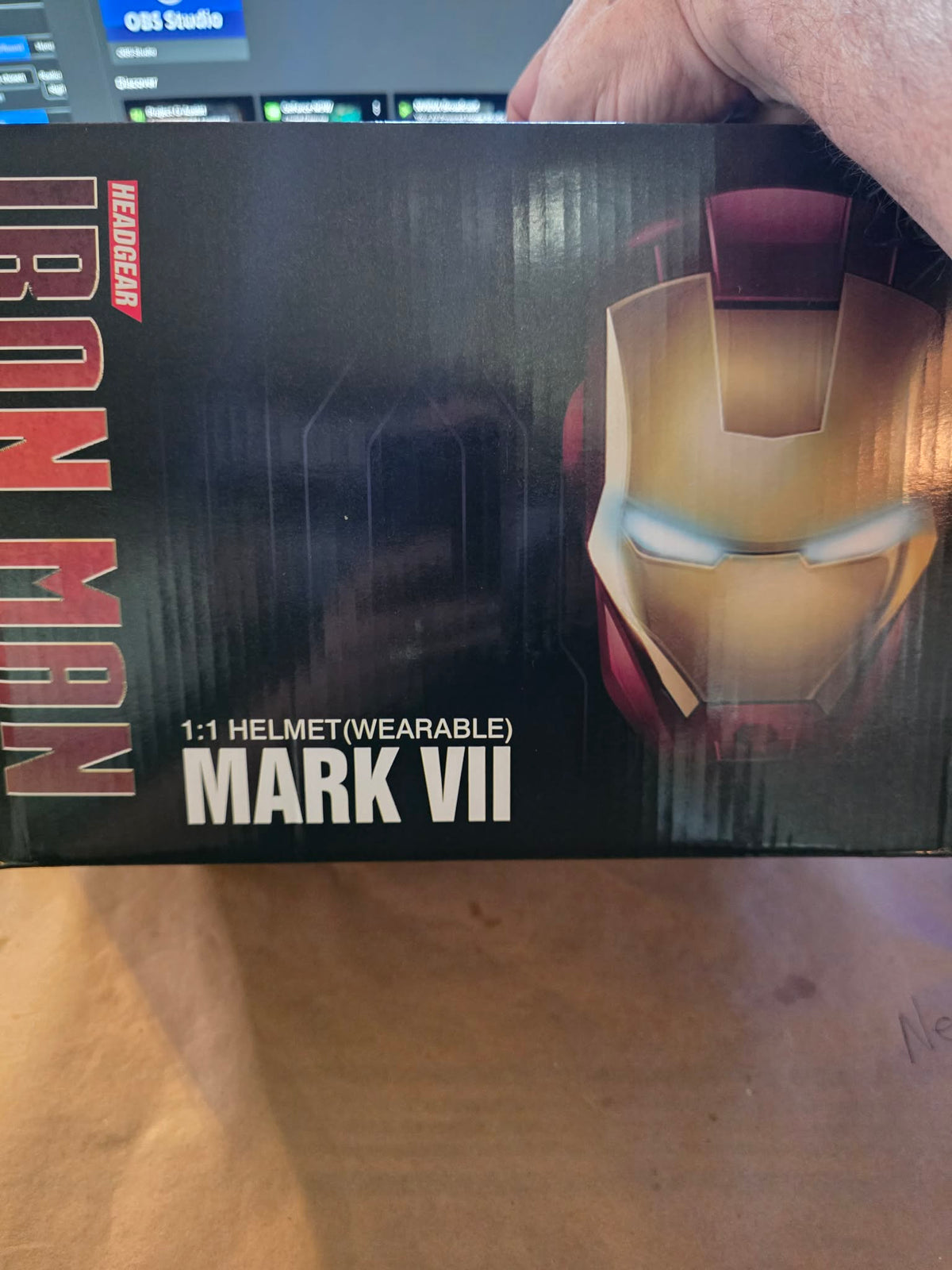 Iron Man Mark VII 1:1 Wearable Helmet – Full-Scale Movie Replica Headgear