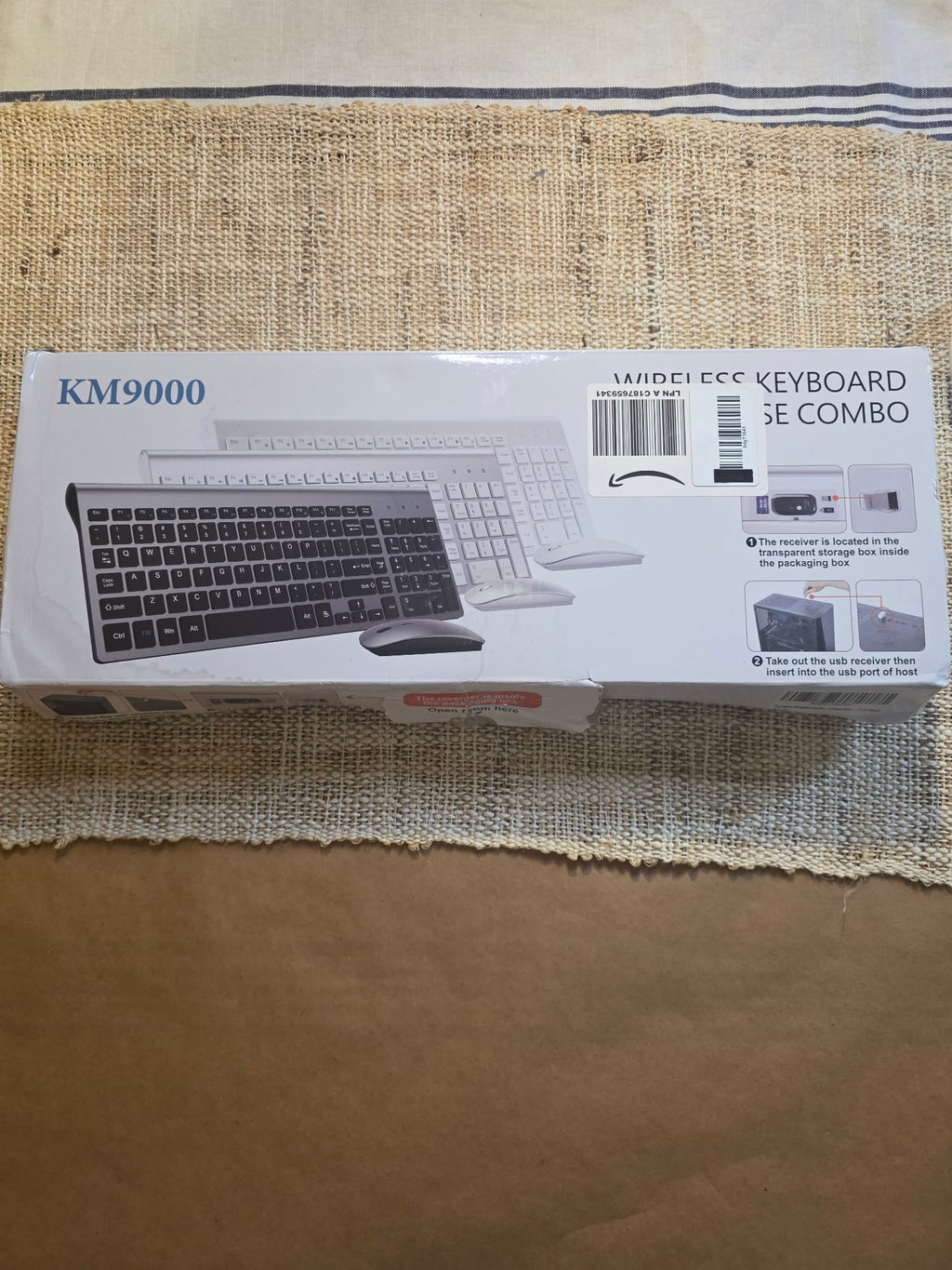 KM9000 Ultra-Slim Wireless Keyboard & Mouse Combo (Gold)