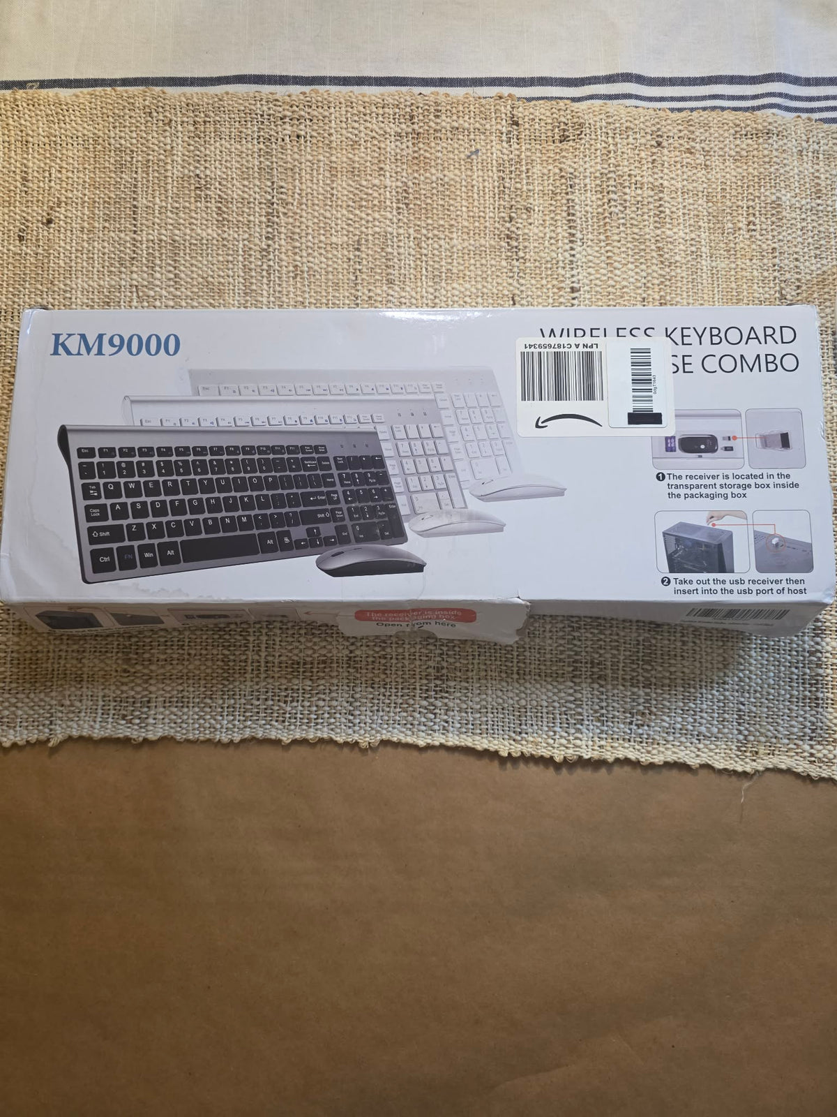 KM9000 Ultra-Slim Wireless Keyboard & Mouse Combo (Gold)
