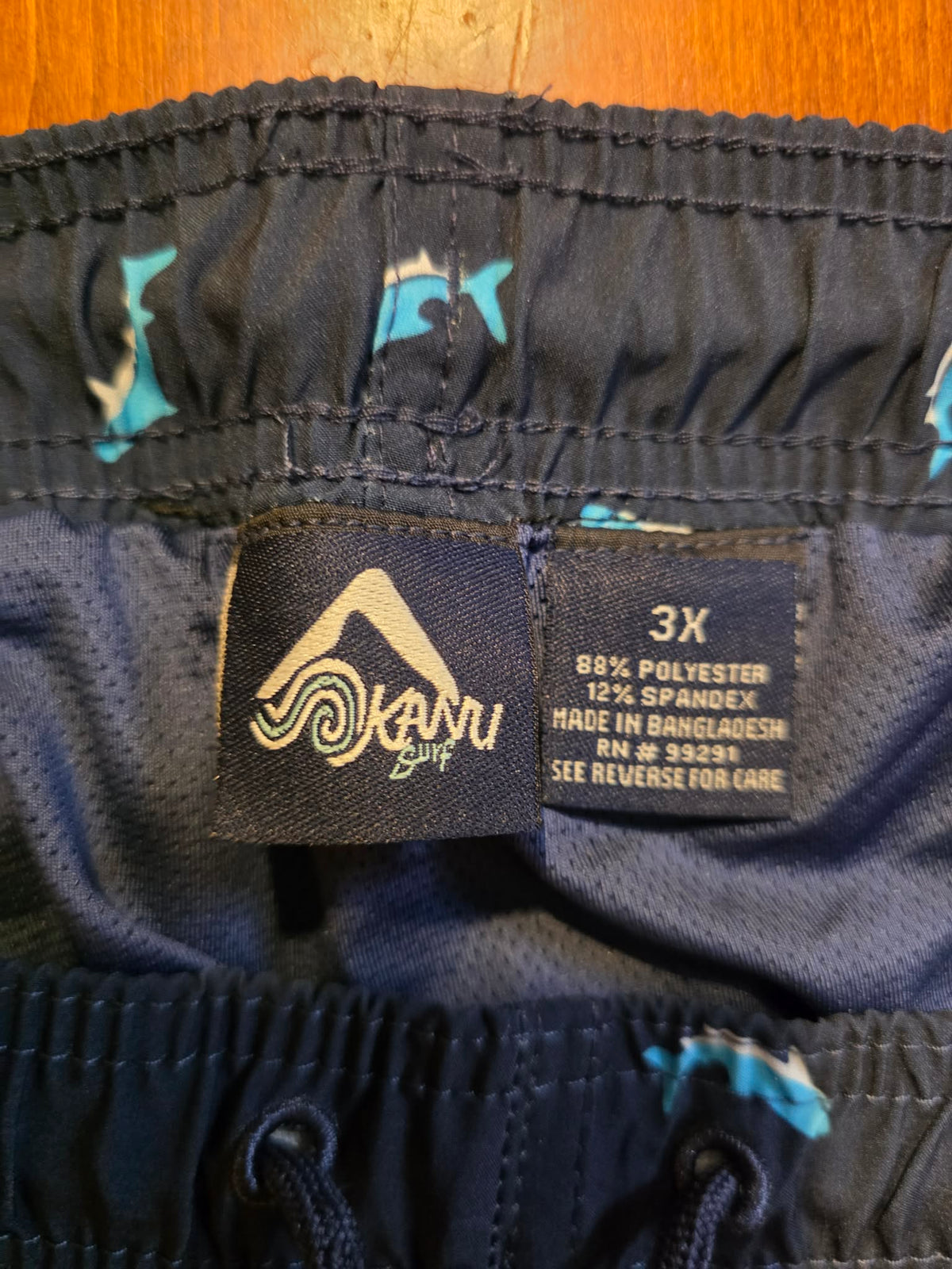Kanu Surf Men's Swim Trunks (Shark Print)