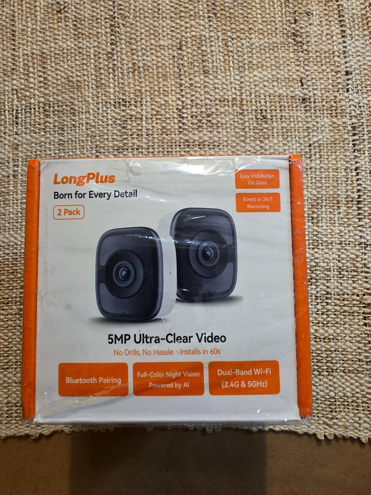 LongPlus 5MP Security Window Camera (2-Pack)