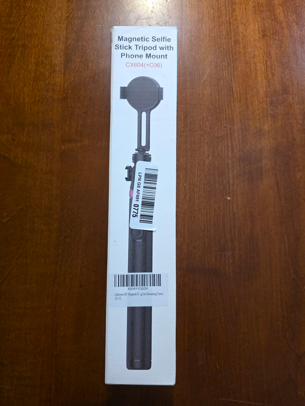 Magnetic Selfie Stick & Extendable Tripod Stand with Wireless Remote (Model CX604)