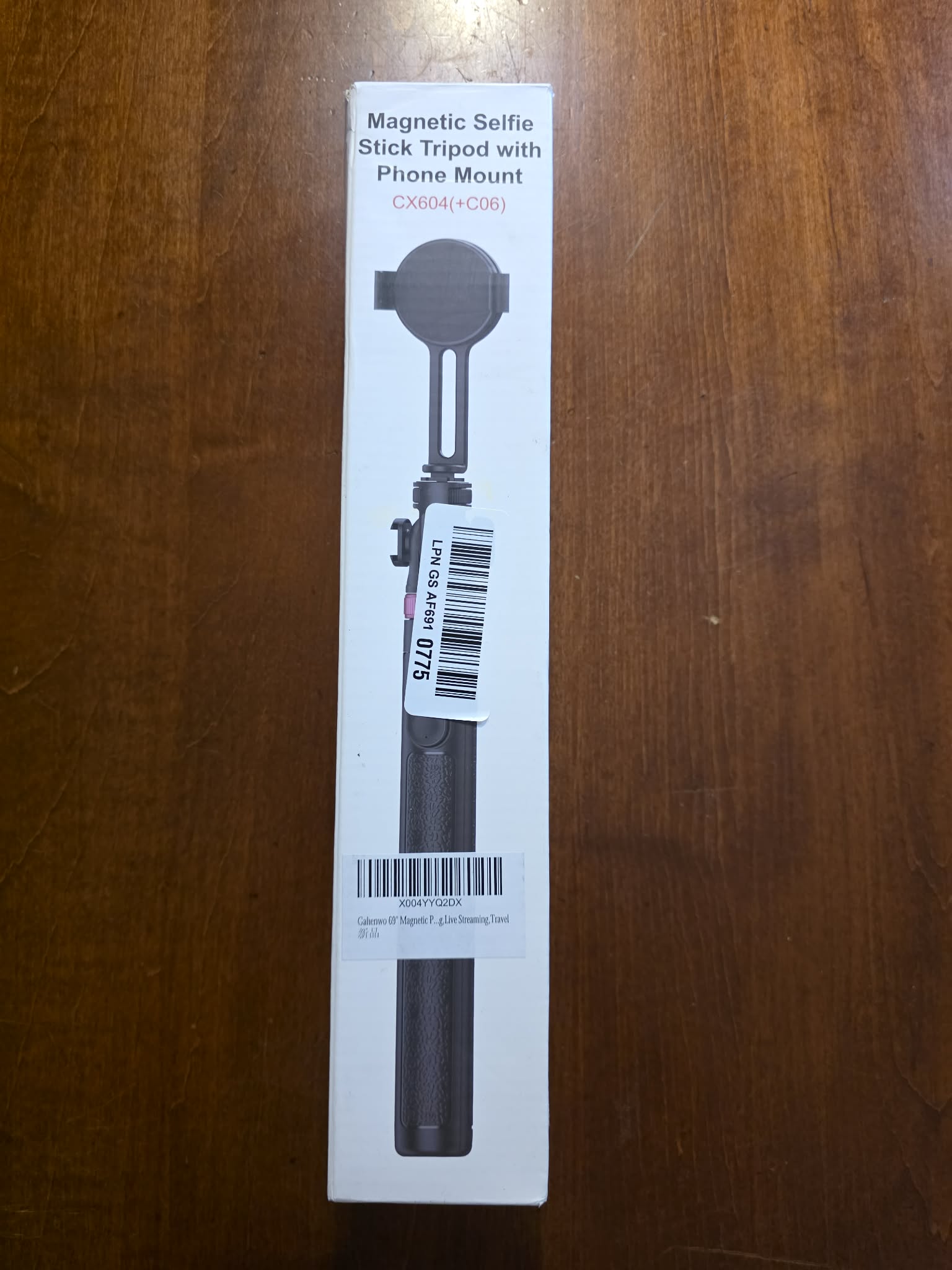 Magnetic Selfie Stick & Extendable Tripod Stand with Wireless Remote (Model CX604)
