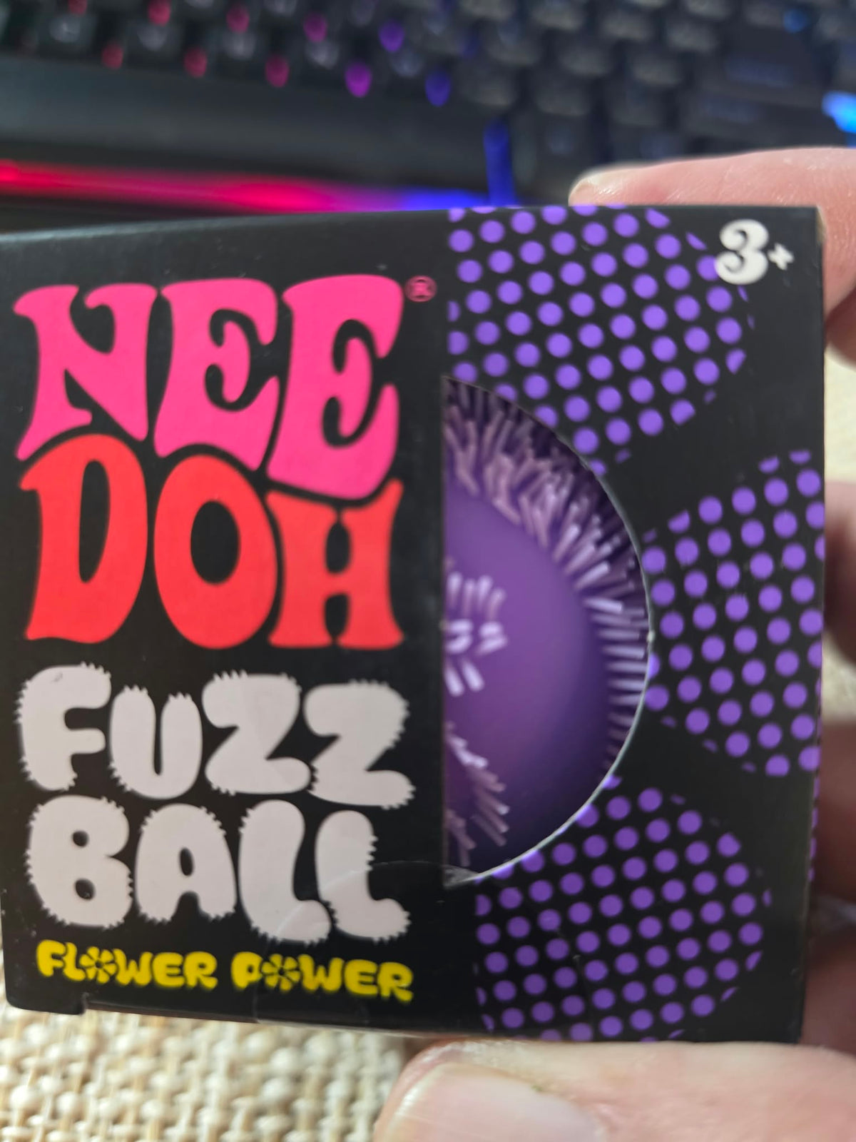 NeeDoh Fuzz Ball (Flower Power) The Groovy Glob Collection by Schylling
