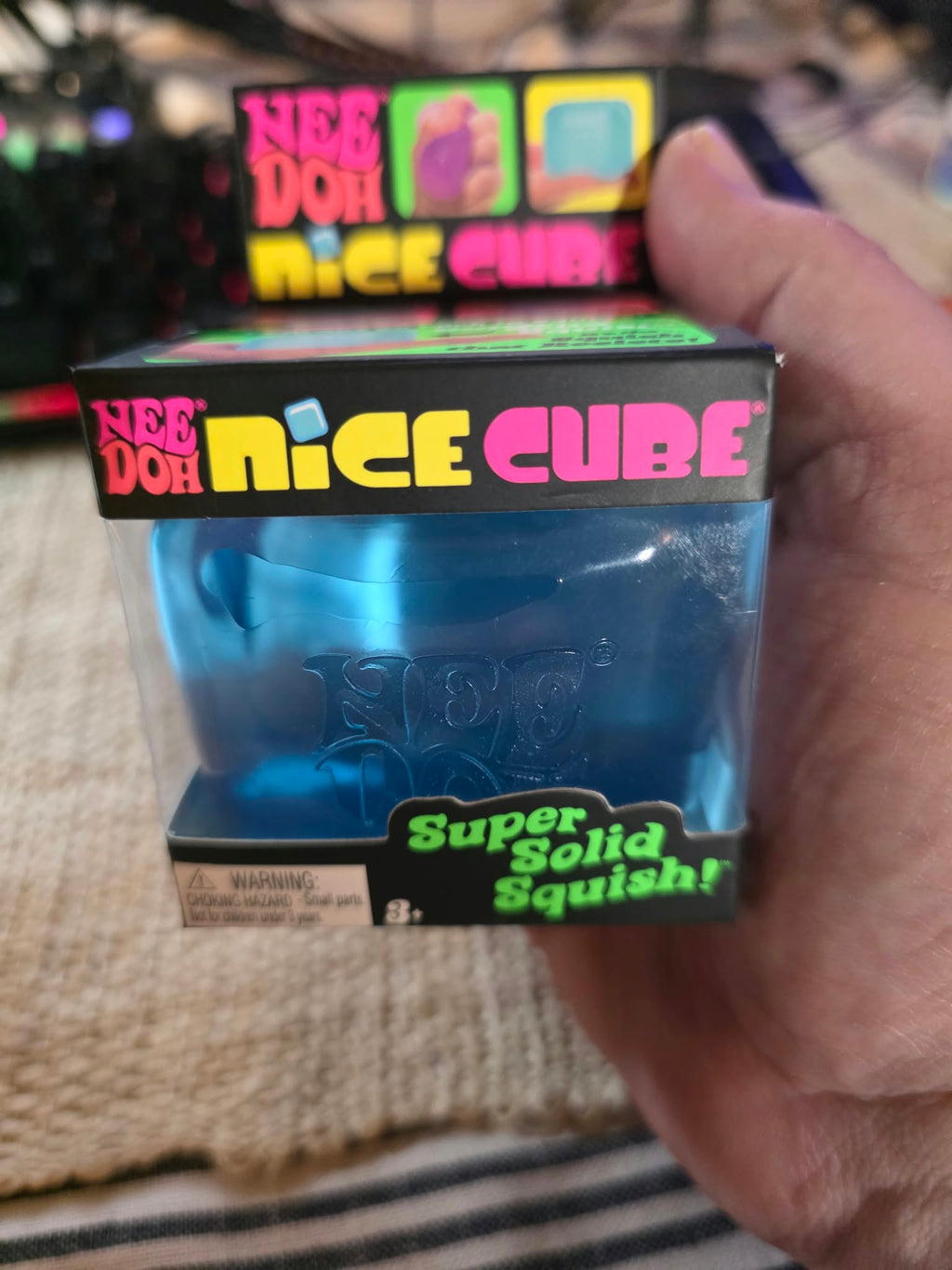 NeeDoh Nice Cube (Blue) The Groovy Glob Collection by Schylling