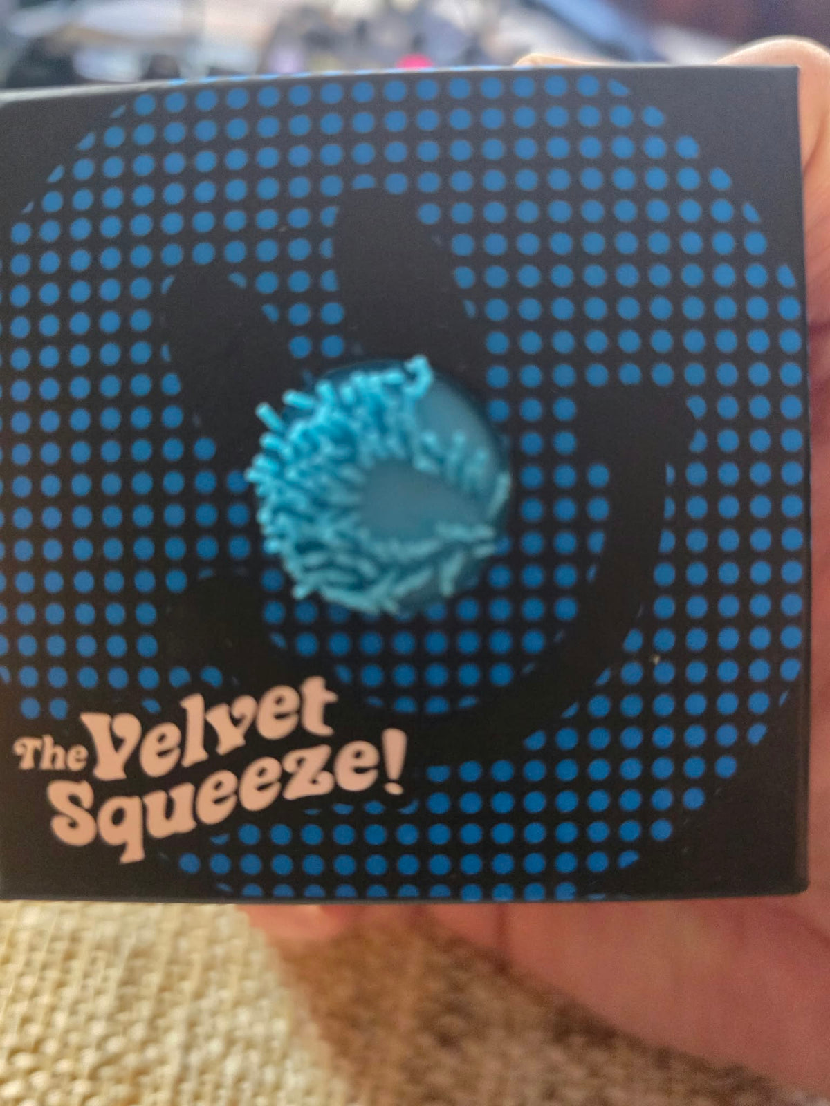 NeeDoh Fuzz Ball Flower Power (Blue) The Groovy Glob Collection by Schylling