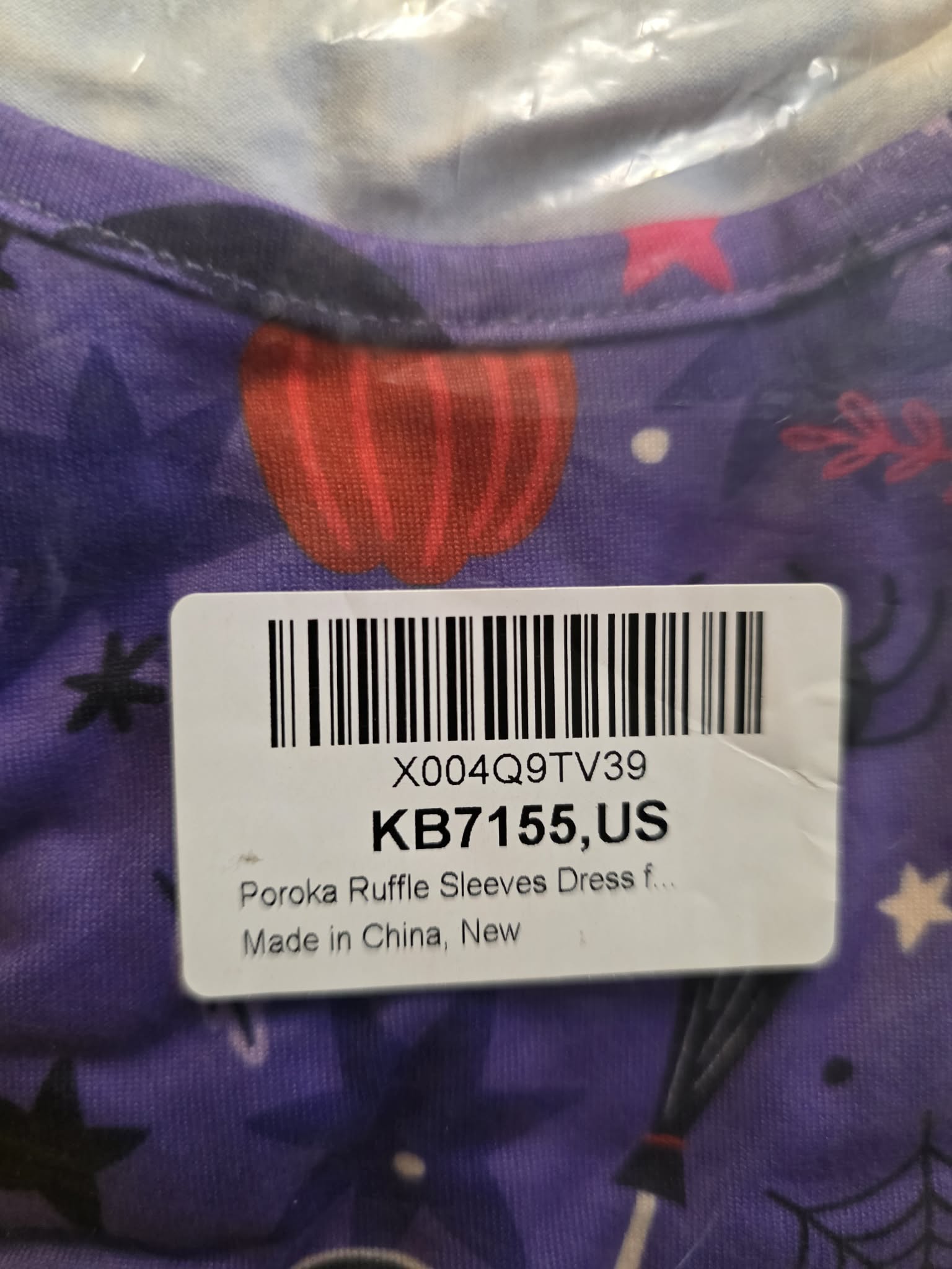Poroka Ruffle Sleeve Halloween Dress