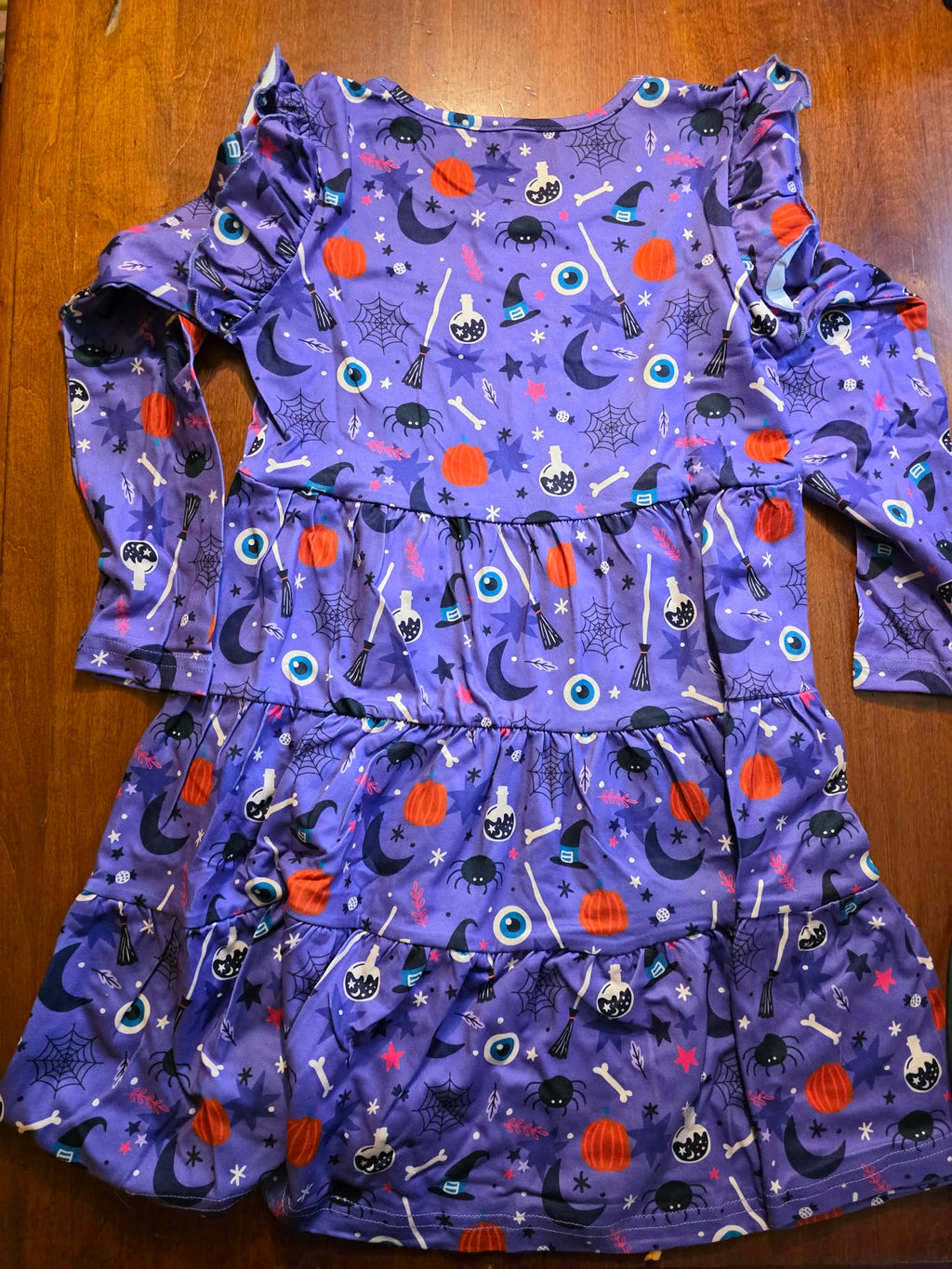 Poroka Ruffle Sleeve Halloween Dress