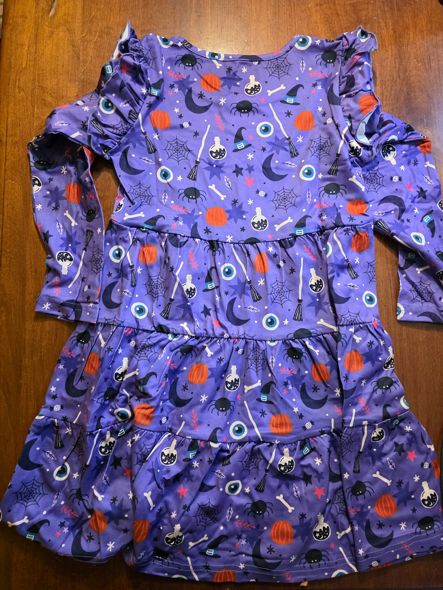 Poroka Ruffle Sleeve Halloween Dress